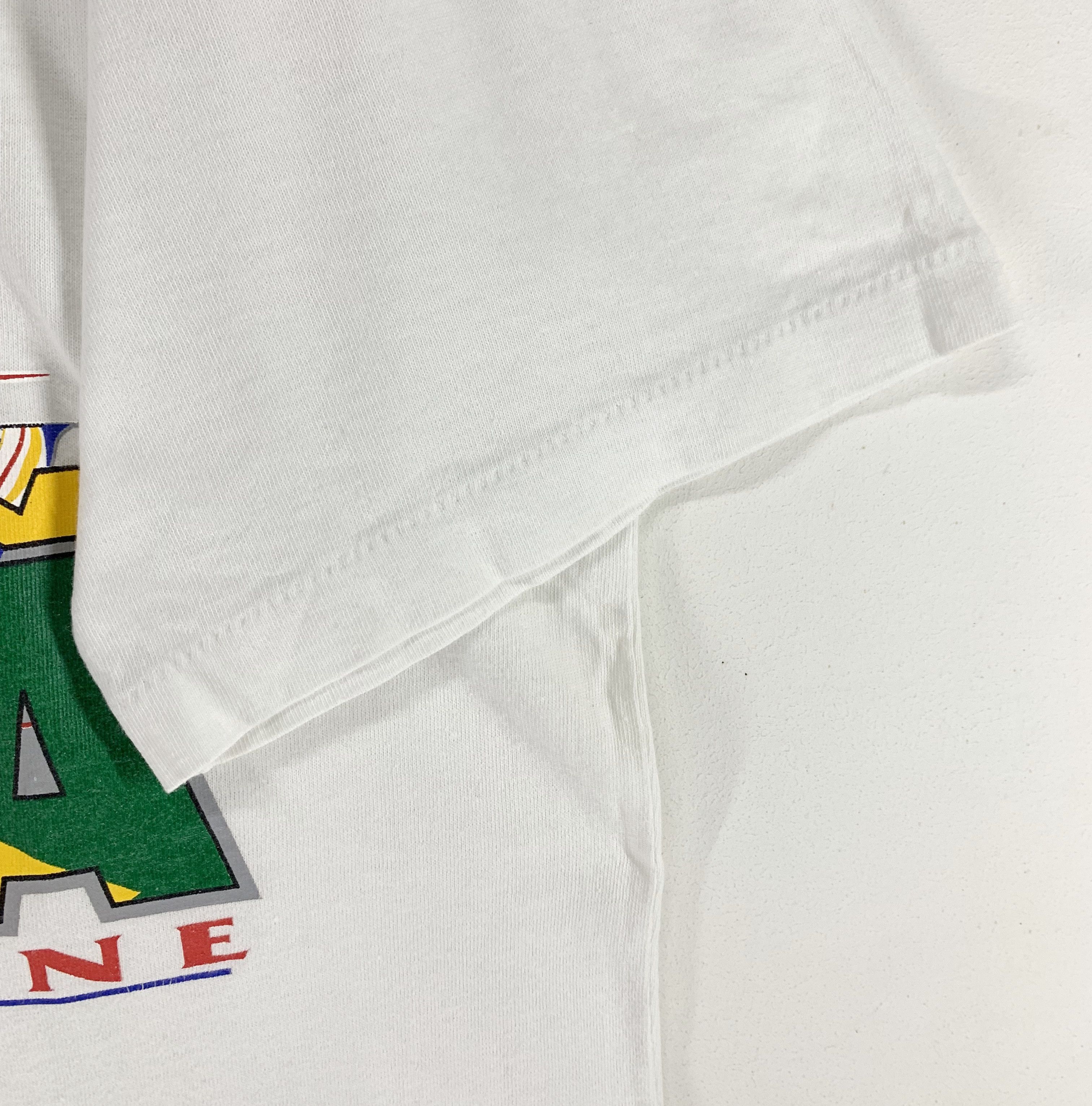 Formula 1 × Vintage Ayrton Senna Formula 1 Triple World Champion Vtg 90s Tshirt Size US L / EU 52-54 / 3 - 4 Thumbnail