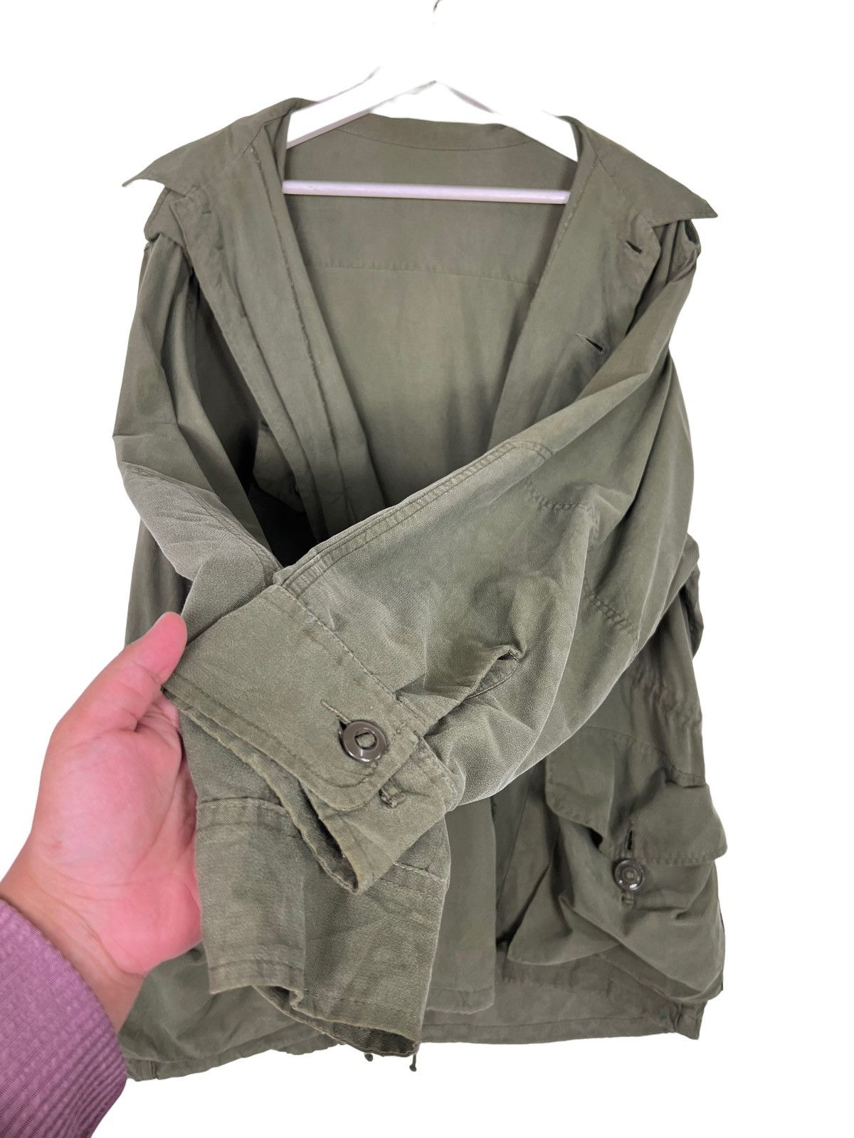 Vintage vintage Canadian Army OG107 GS MKII combat field jacke Size US L / EU 52-54 / 3 - 7 Thumbnail