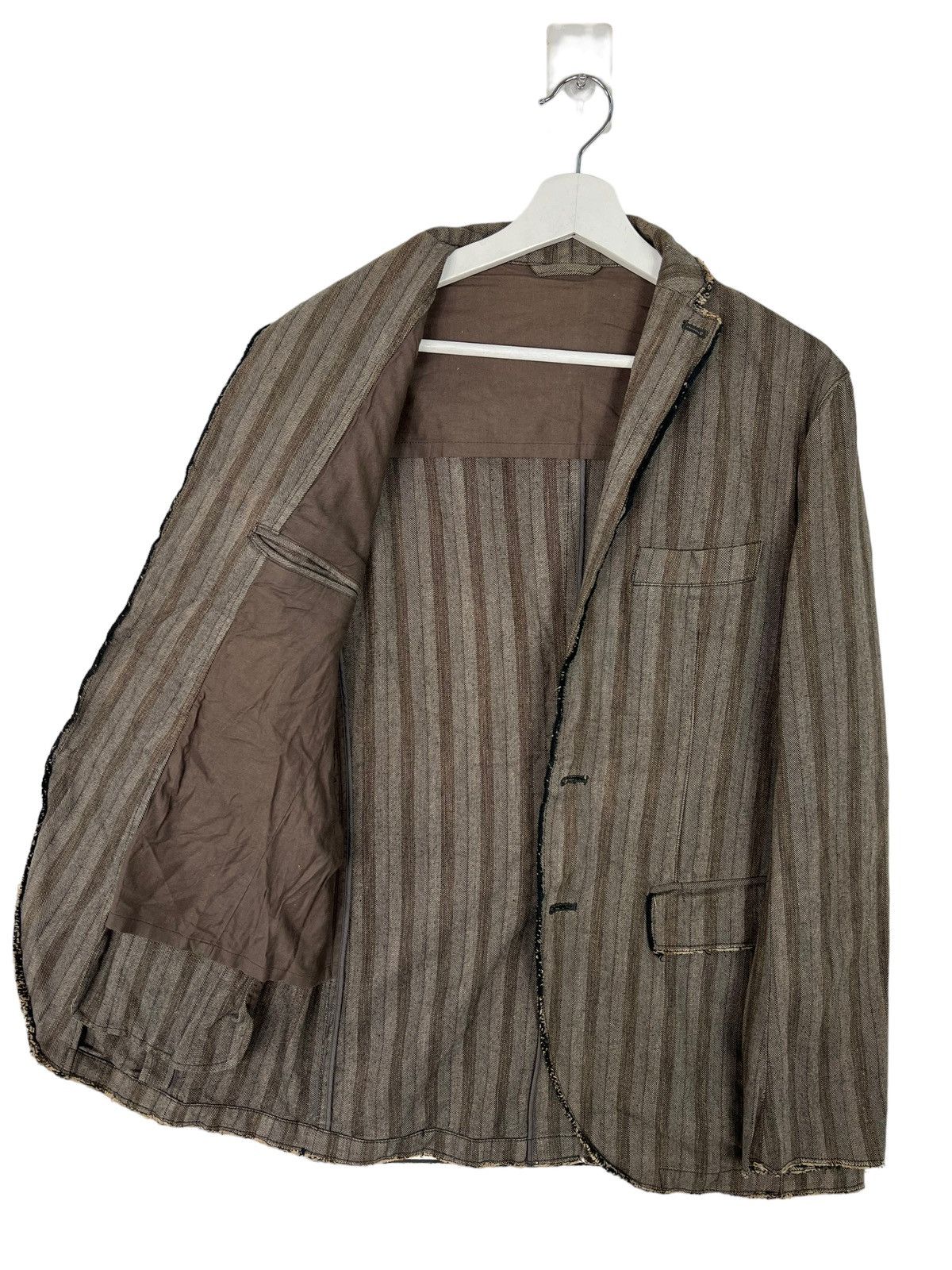 Issey Miyake × SHIPS 🔥 SHIPS ISSEY MIYAKE STRIPE HIKORY CHORE JACKET Size US M / EU 48-50 / 2 - 6 Thumbnail