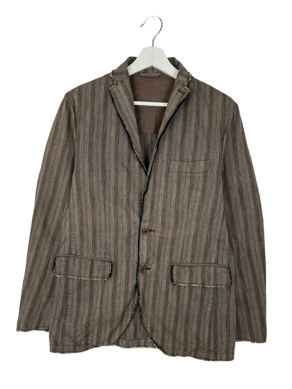 Issey Miyake × SHIPS 🔥 SHIPS ISSEY MIYAKE STRIPE HIKORY CHORE JACKET Size US M / EU 48-50 / 2 - 1 Thumbnail