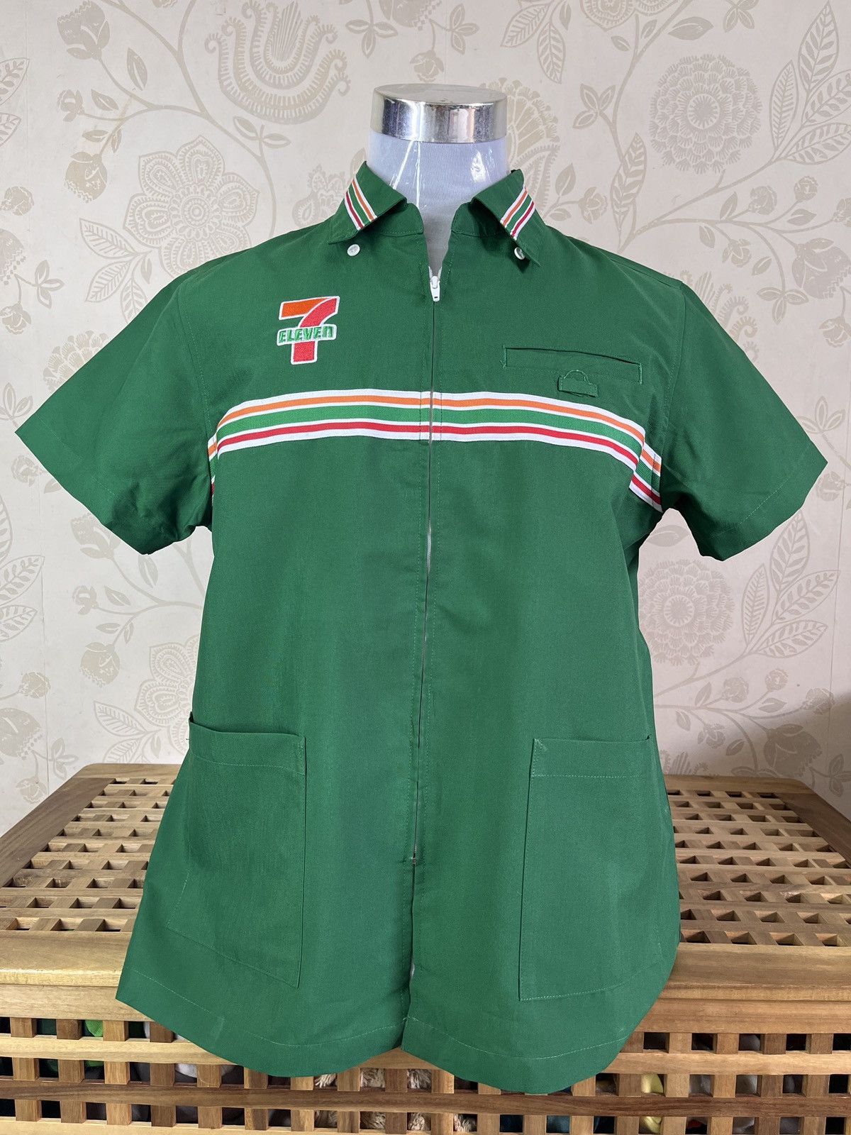 7-Eleven Uniform Japan Stores Vintage Full Zipped