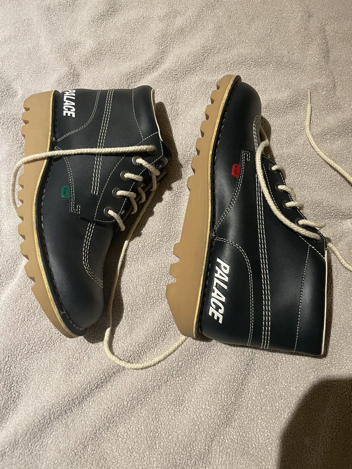Kickers × Palace 2018 Palace x Kickers Gum Sole Navy Blue High Top Boots Size US 11.5 / EU 44-45 - 2 Thumbnail