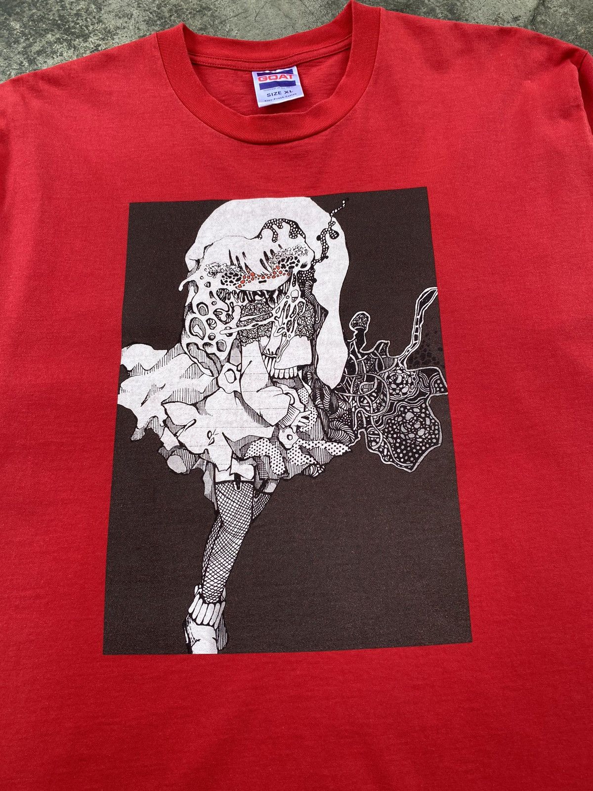 Vintage Vintage GOAT Anime Alien Art Long Sleeve Size US XL / EU 56 / 4 - 3 Thumbnail