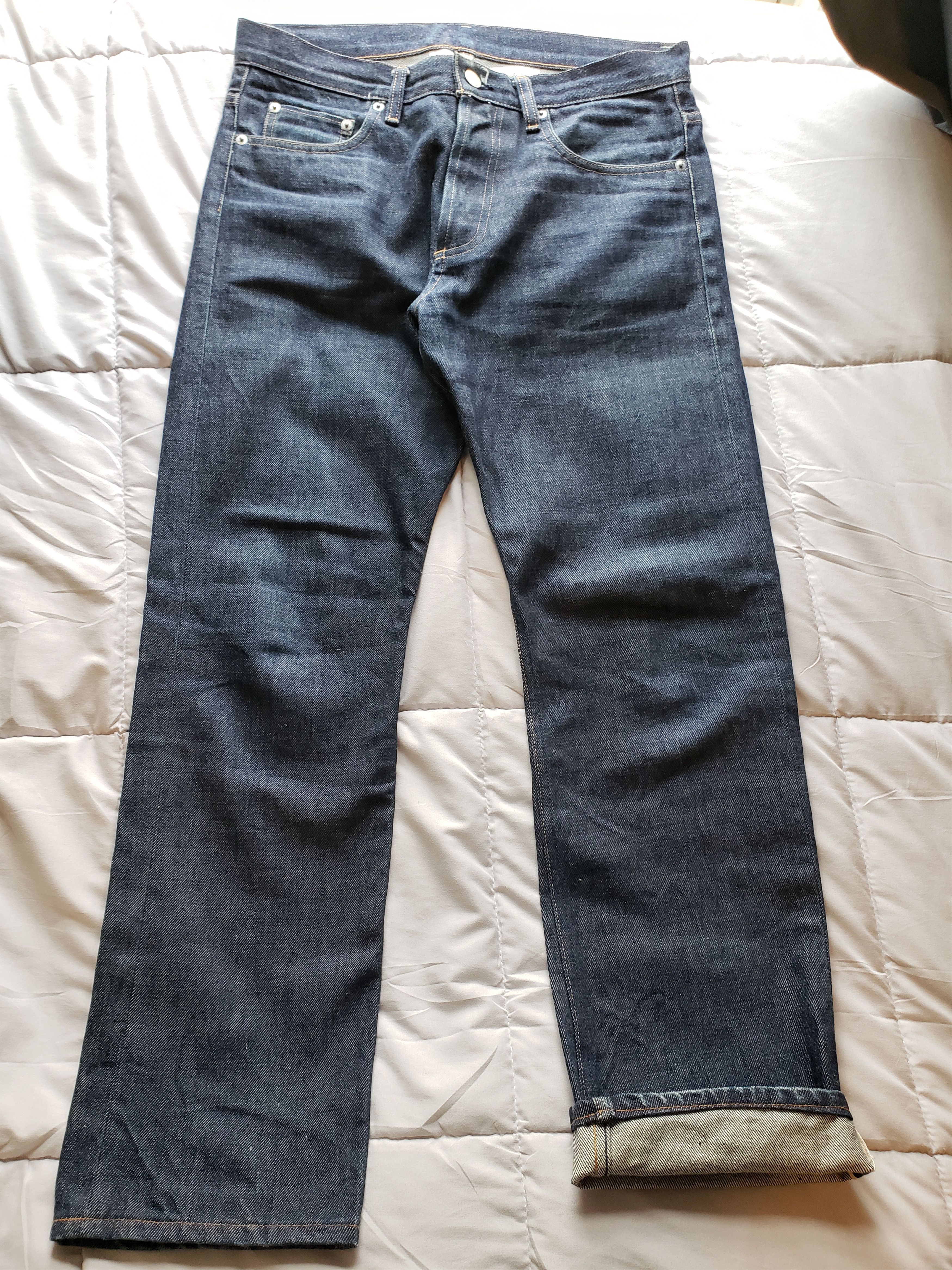 BEAUTY&YOUTH Made in Japan Raw Indigo Selvedge Denim Slim Fit Size US 31 - 1 Thumbnail