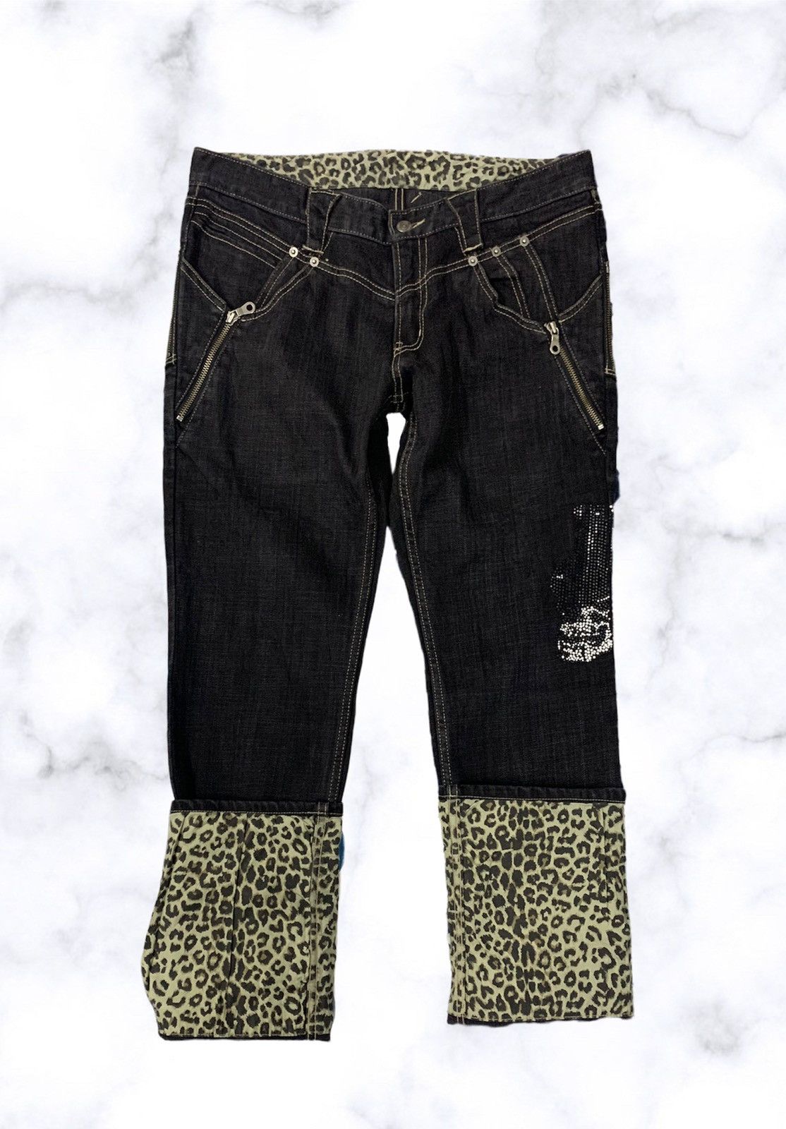 PPFM PPFM Iron On Skull Small Design Denim Size US 32 / EU 48 - 2 Thumbnail