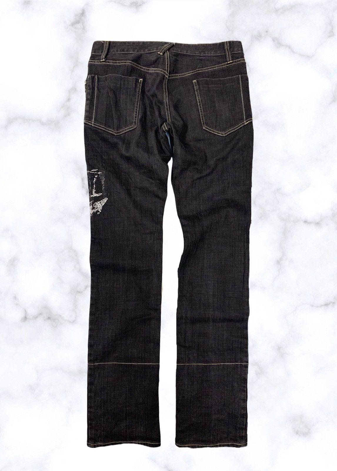 PPFM PPFM Iron On Skull Small Design Denim Size US 32 / EU 48 - 3 Thumbnail