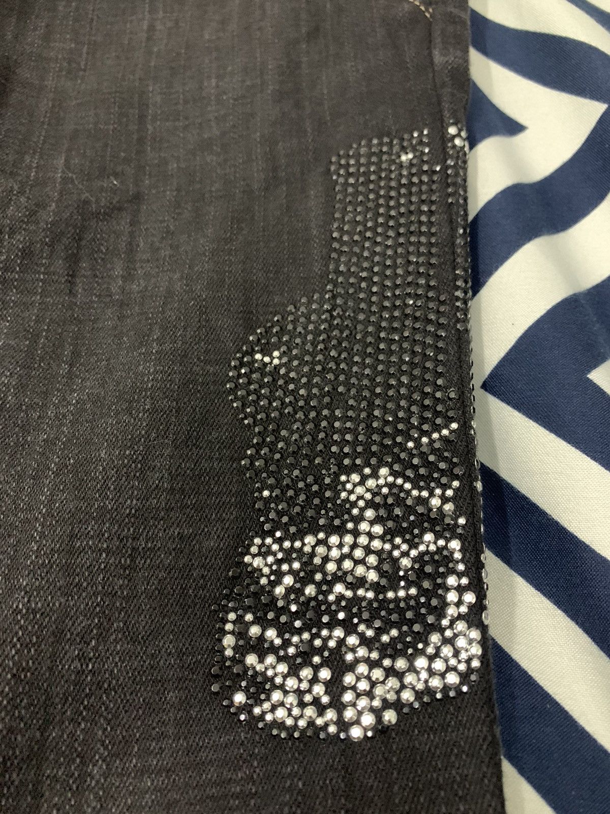 PPFM PPFM Iron On Skull Small Design Denim Size US 32 / EU 48 - 9 Thumbnail