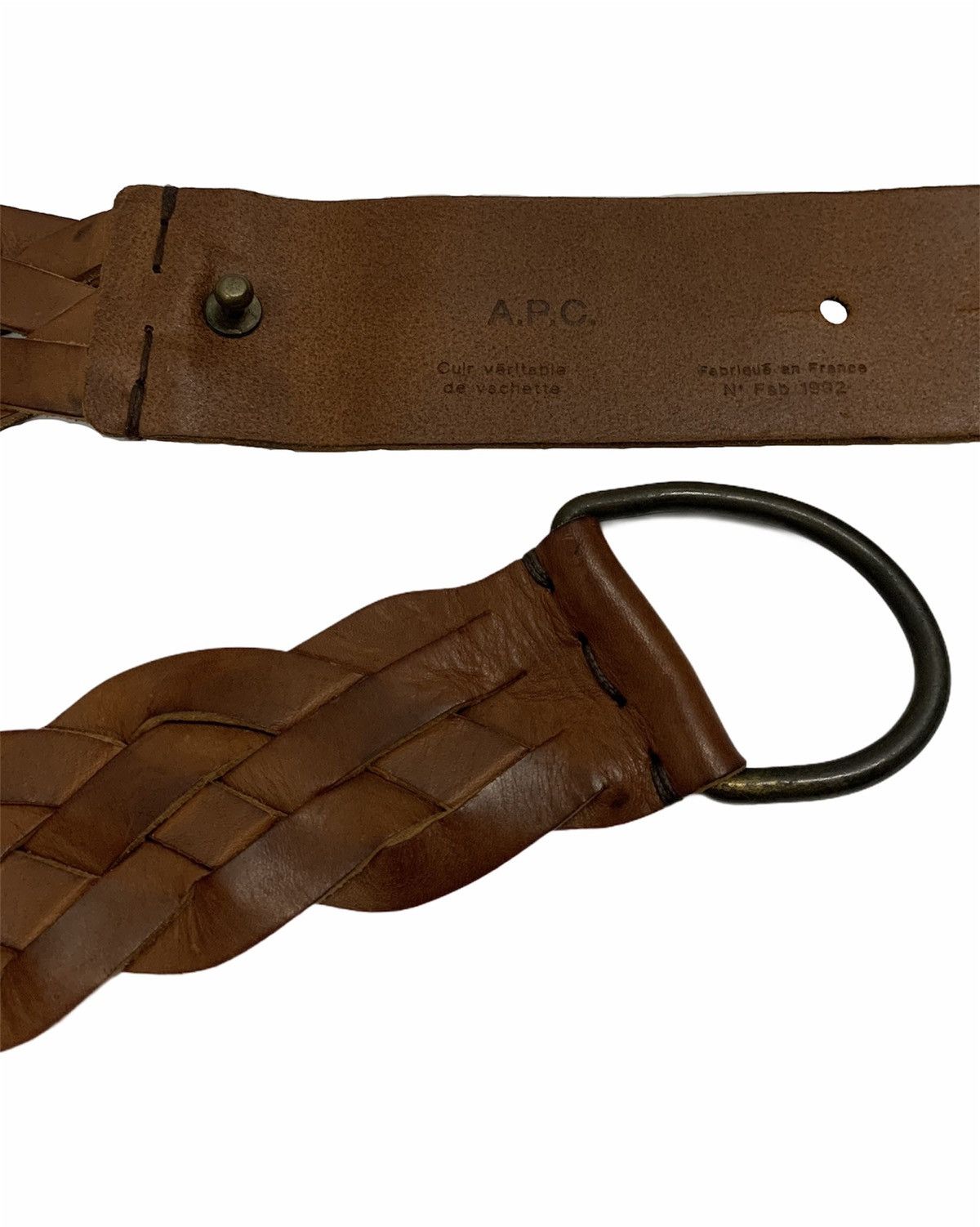 A.P.C. A.P.C Leather Braided Belt Unisex Size ONE SIZE - 3 Thumbnail