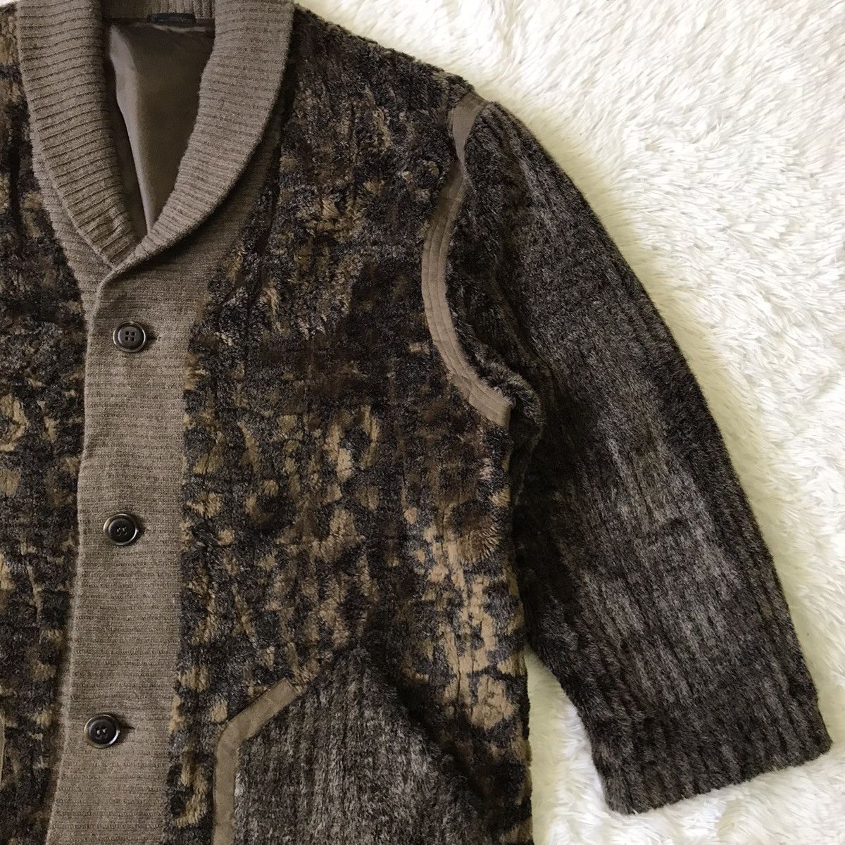 Japanese Brand Rare Il Messe Leopard Style Fur Hairy Like Jacket Size US L / EU 52-54 / 3 - 5 Thumbnail