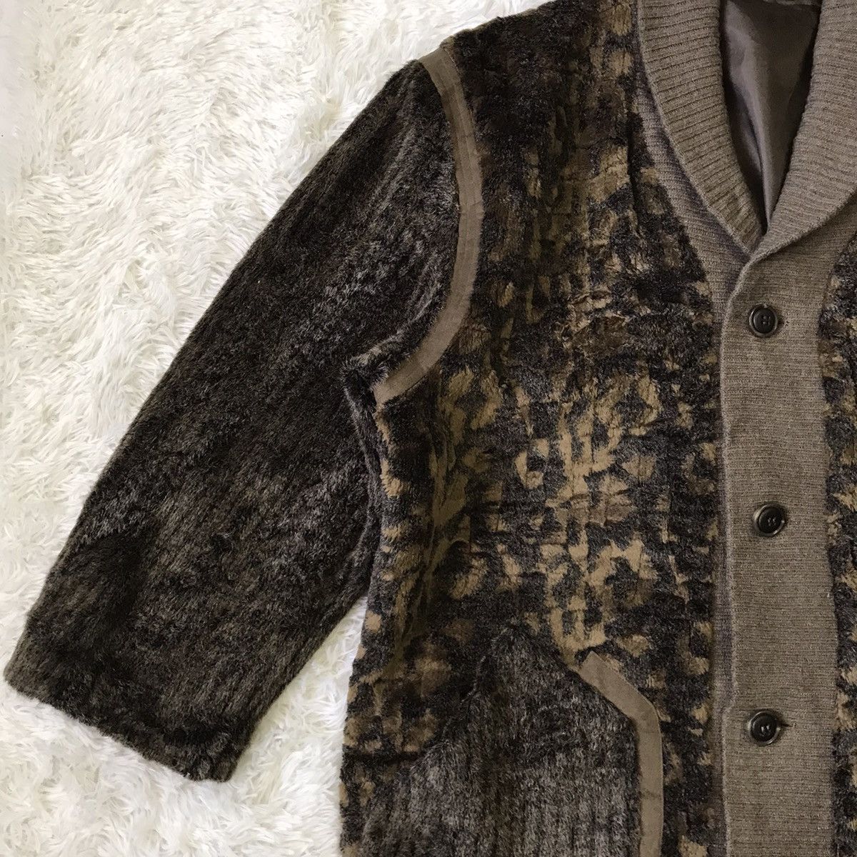 Japanese Brand Rare Il Messe Leopard Style Fur Hairy Like Jacket Size US L / EU 52-54 / 3 - 6 Thumbnail