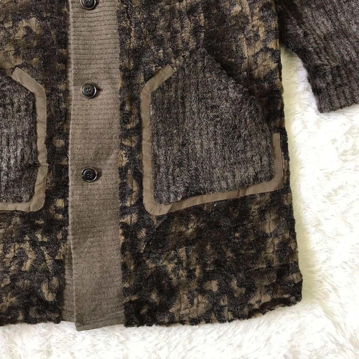 Japanese Brand Rare Il Messe Leopard Style Fur Hairy Like Jacket Size US L / EU 52-54 / 3 - 4 Thumbnail