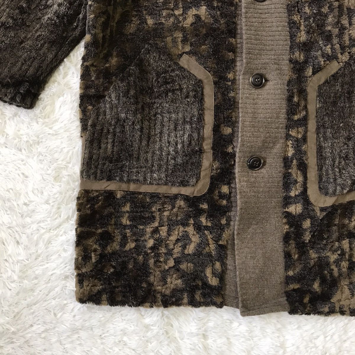 Japanese Brand Rare Il Messe Leopard Style Fur Hairy Like Jacket Size US L / EU 52-54 / 3 - 3 Thumbnail