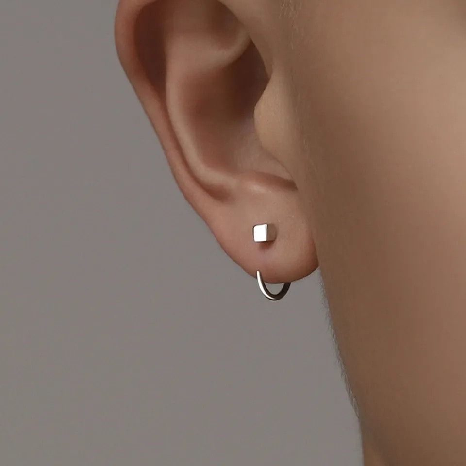 Jewelry Silver Color Unique Earrings Size ONE SIZE - 1 Thumbnail
