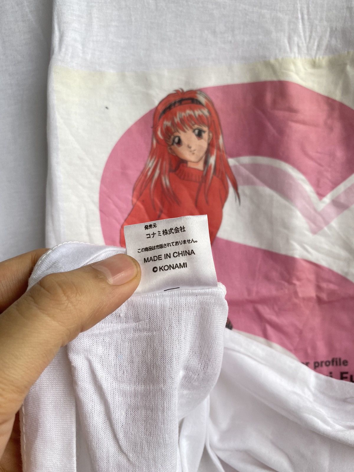 Anime × Japanese Brand × Vintage Vintage Konami Tokimeki Memorial "Shiori Fujisaki" anime tee Size US M / EU 48-50 / 2 - 6 Thumbnail