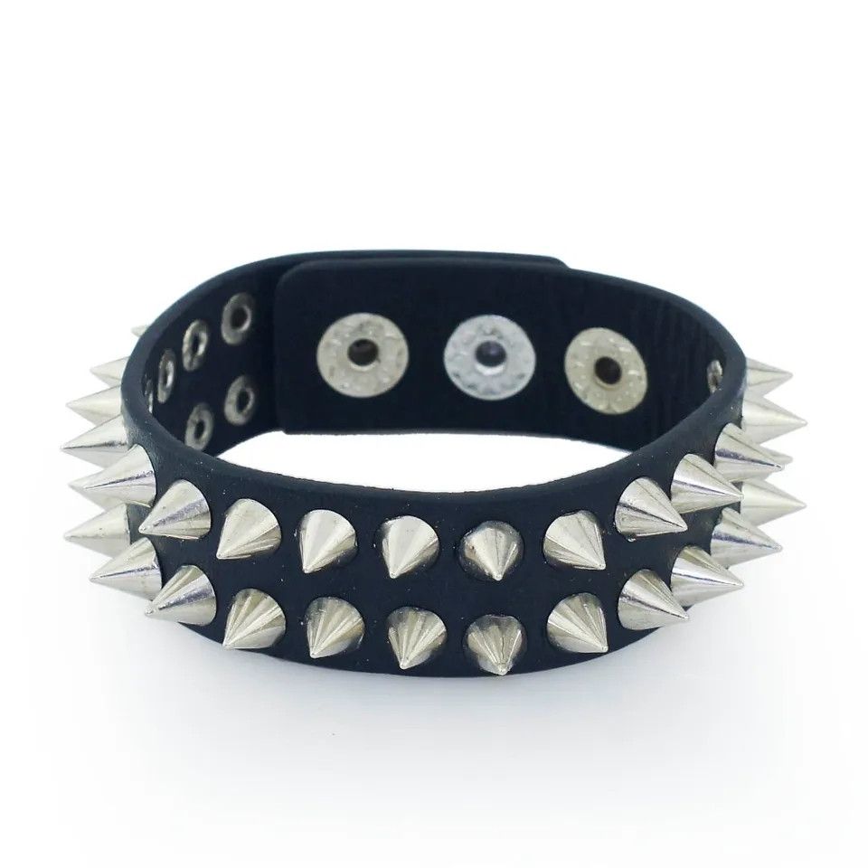Jewelry Rivet Cone Stud Cuff Bracelet Size ONE SIZE - 1 Thumbnail