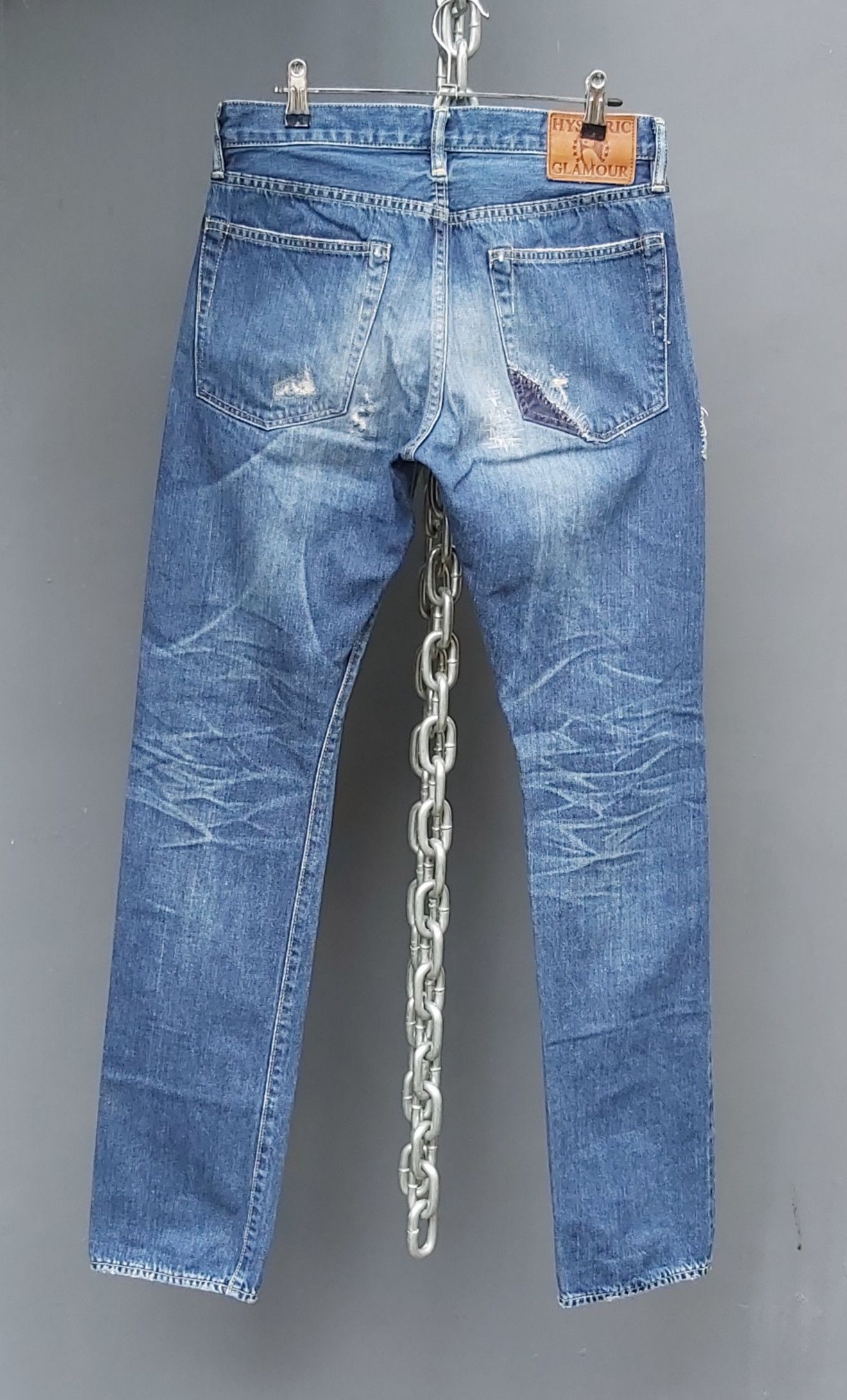 Hysteric Glamour Hysteric Glamour Selvedge Distress/Patchwork Denim Size US 30 / EU 46 - 7 Thumbnail