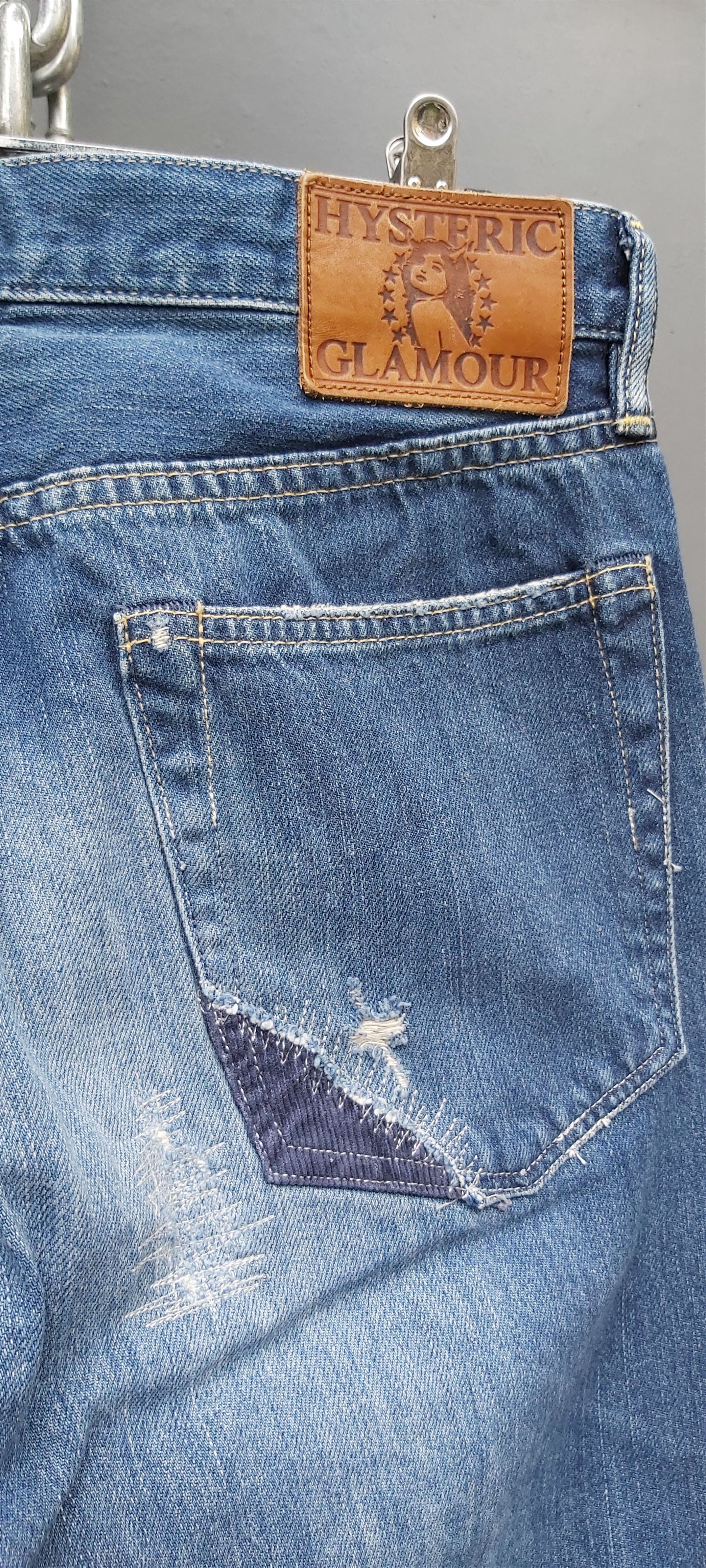 Hysteric Glamour Hysteric Glamour Selvedge Distress/Patchwork Denim Size US 30 / EU 46 - 8 Thumbnail