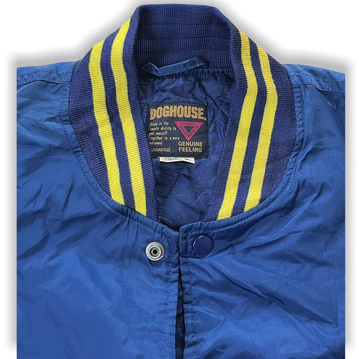Japanese Brand × Vintage DOGHOUSE BOSS BOZU Coffee Varsity Worker Jacket Sweater Size US L / EU 52-54 / 3 - 4 Thumbnail