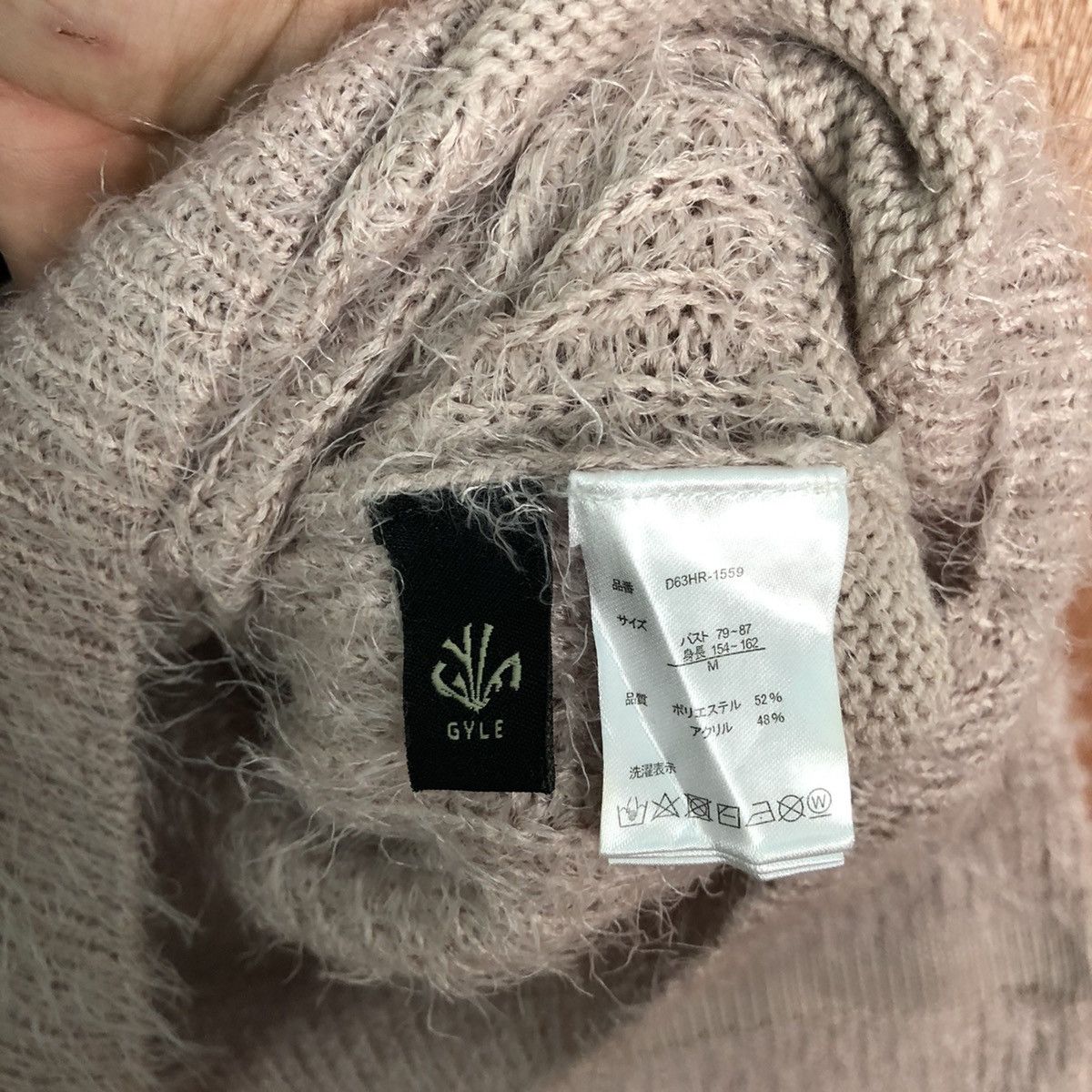 Homespun Knitwear GYE Stripe distressed Shag Shaggy Fur Mohair Knitwear #6603 Size US M / EU 48-50 / 2 - 5 Thumbnail