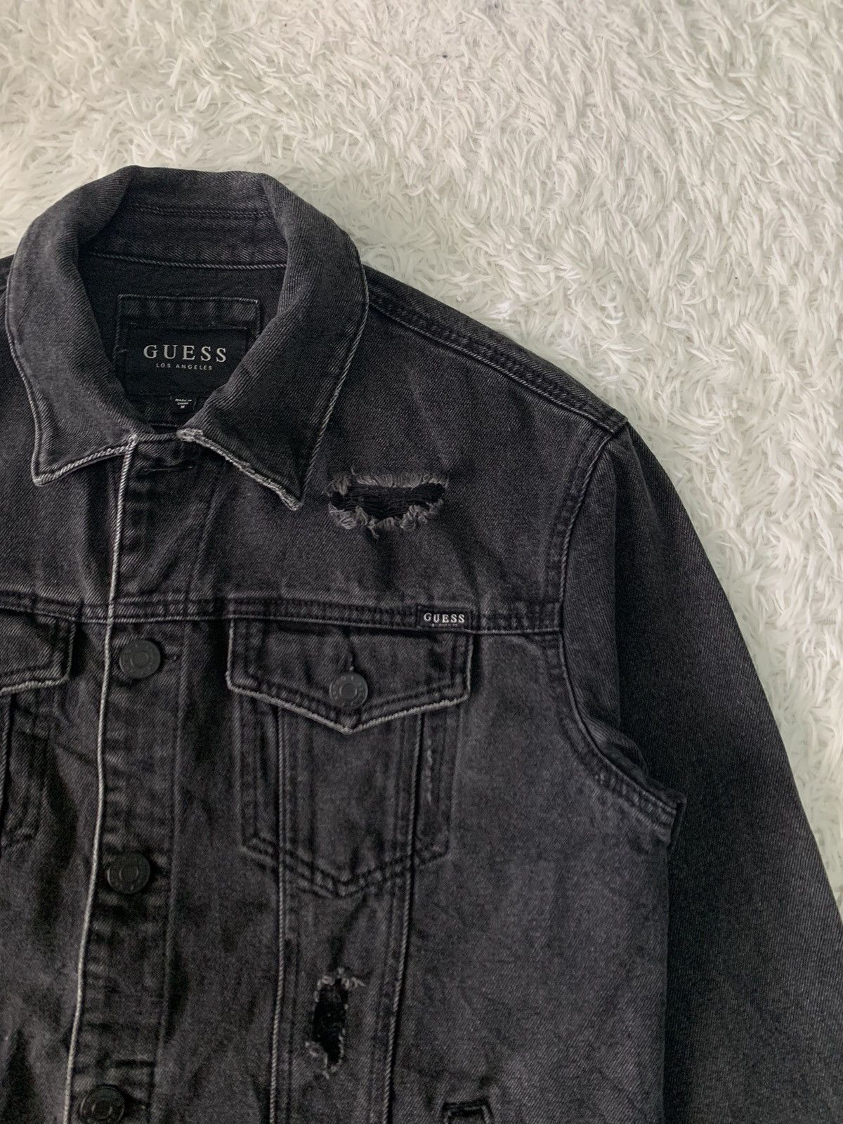 Guess Guess Los Angeles Distress Jacket Size US M / EU 48-50 / 2 - 5 Thumbnail