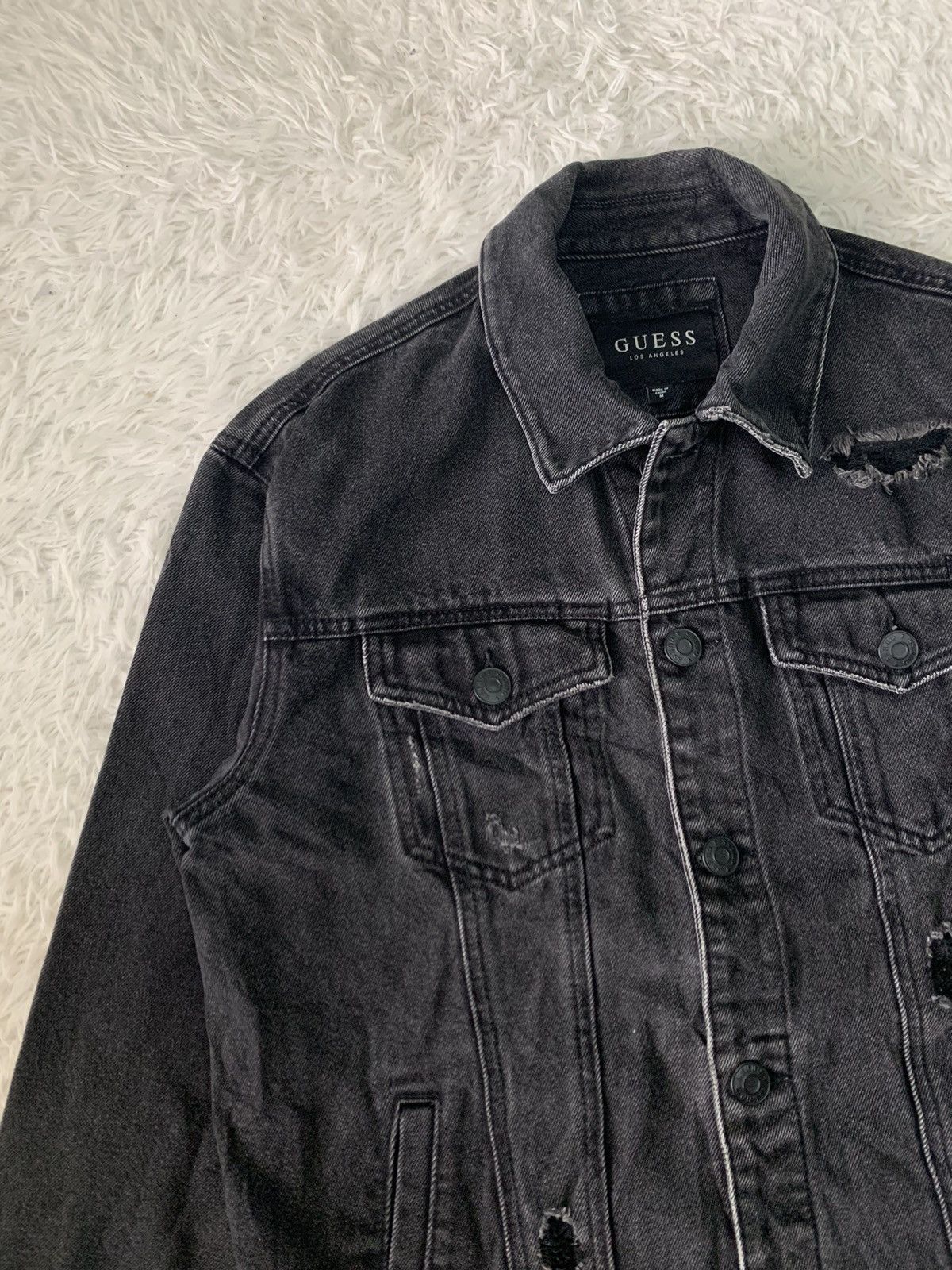 Guess Guess Los Angeles Distress Jacket Size US M / EU 48-50 / 2 - 6 Thumbnail