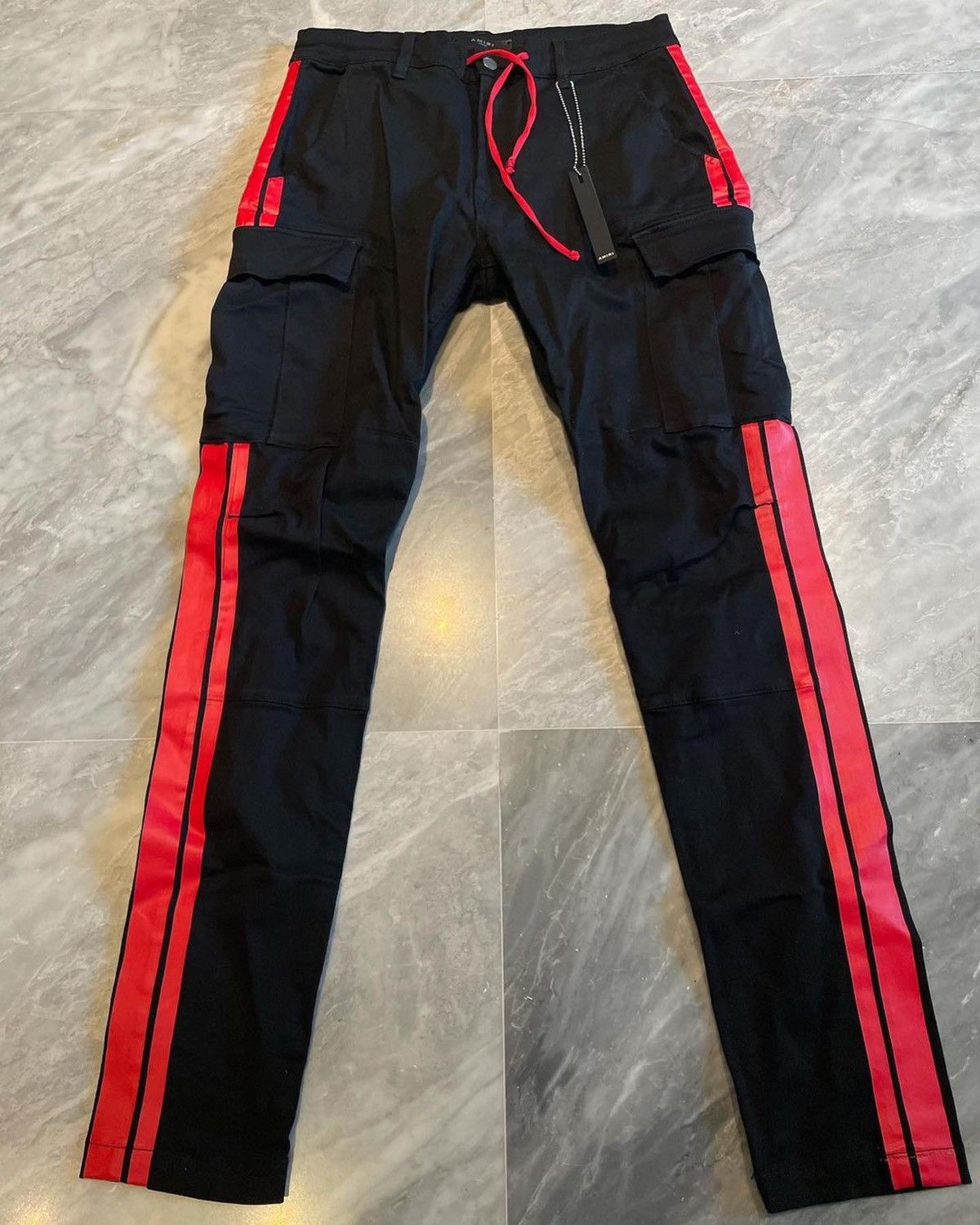 Pre-owned Amiri Black Track Cargo Jeans