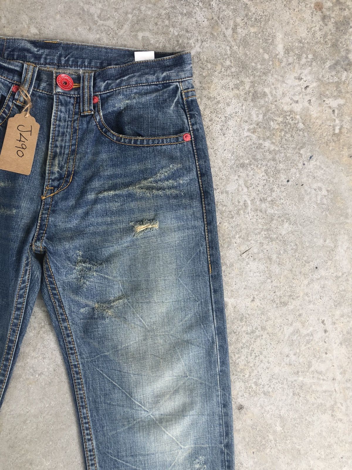 Japanese Brand Vintage Co & Lu Daicock Evisu Style Selvedge Big Logo Size US 33 - 5 Thumbnail