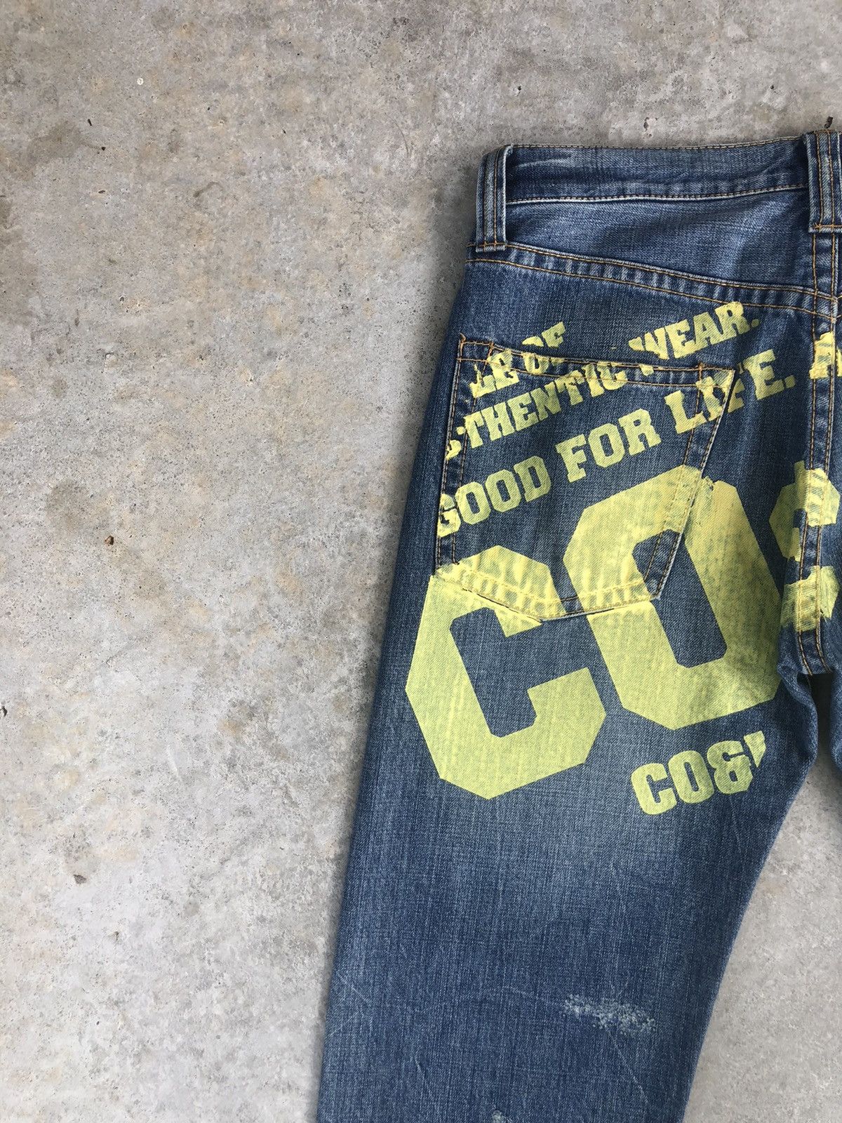 Japanese Brand Vintage Co & Lu Daicock Evisu Style Selvedge Big Logo Size US 33 - 9 Thumbnail