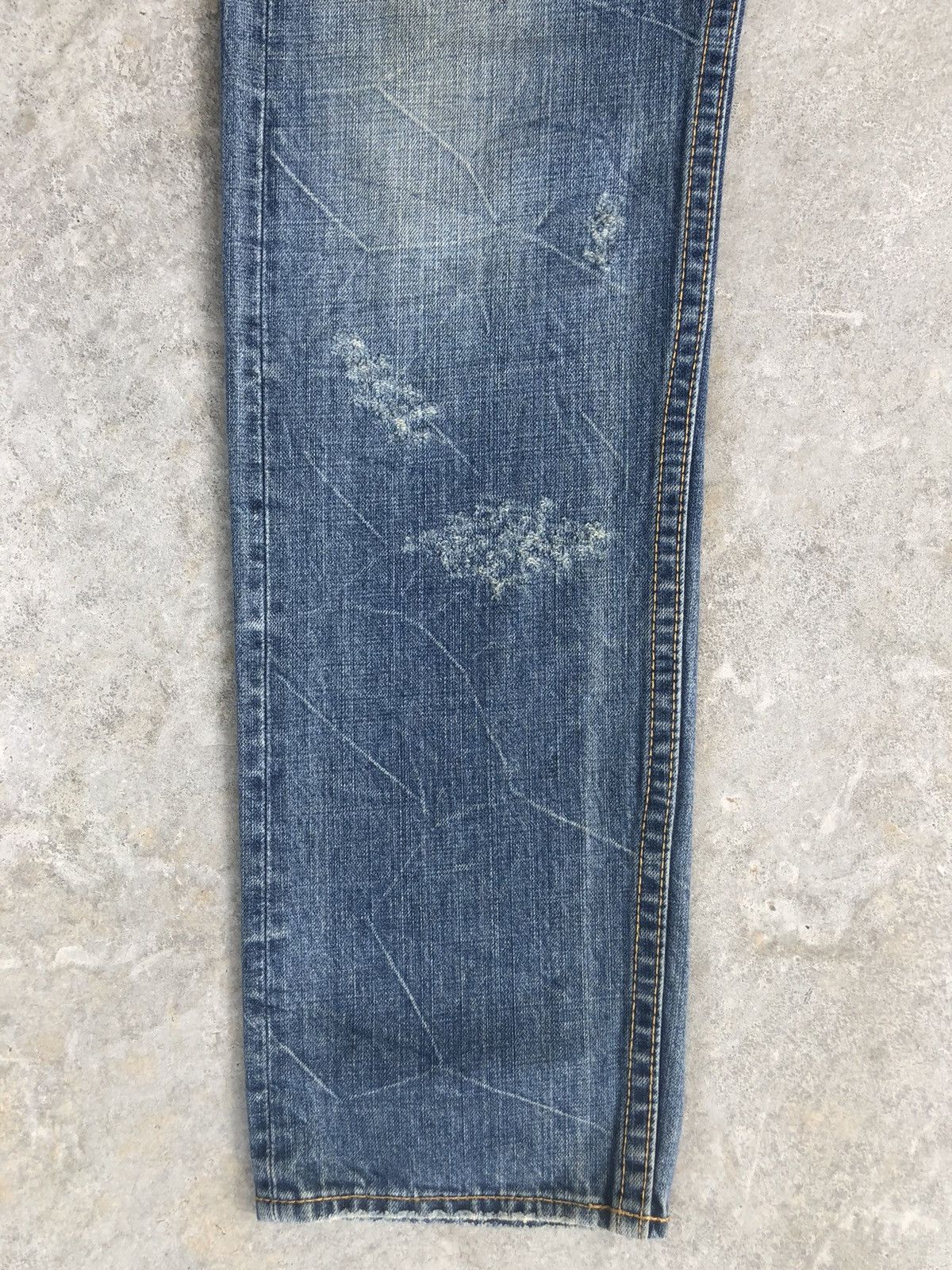 Japanese Brand Vintage Co & Lu Daicock Evisu Style Selvedge Big Logo Size US 33 - 6 Thumbnail