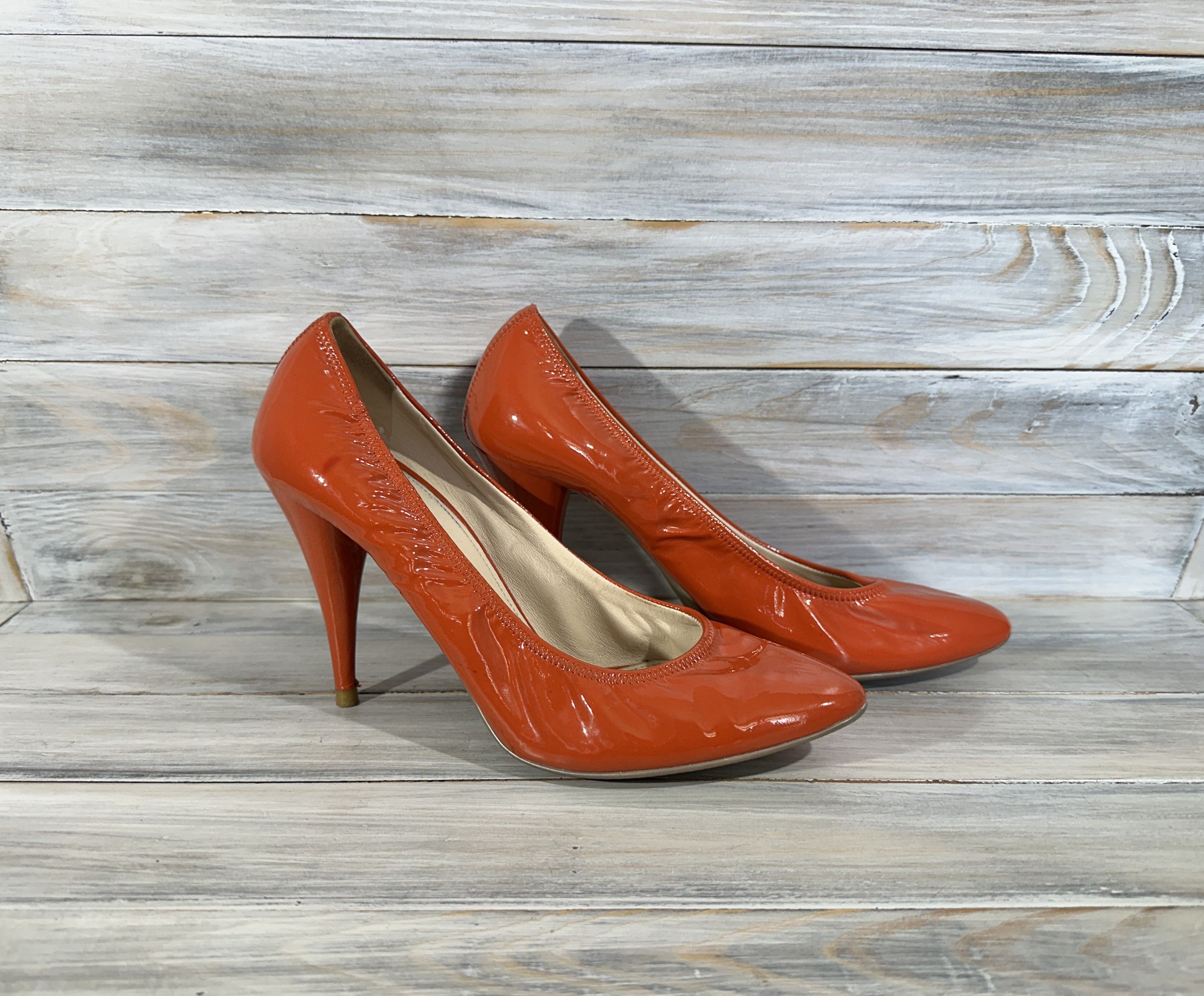 Prada Women's Heels Patent Leather Shoes MadeInItaly Luxury