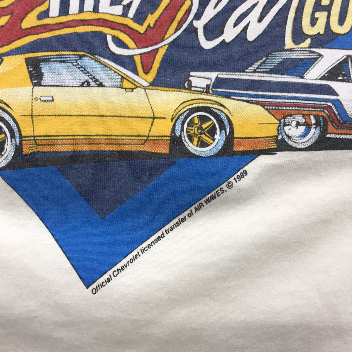 Vintage Rare!! Vintage 89s Racing Tee Street Chevrolet Machine Size US L / EU 52-54 / 3 - 9 Thumbnail