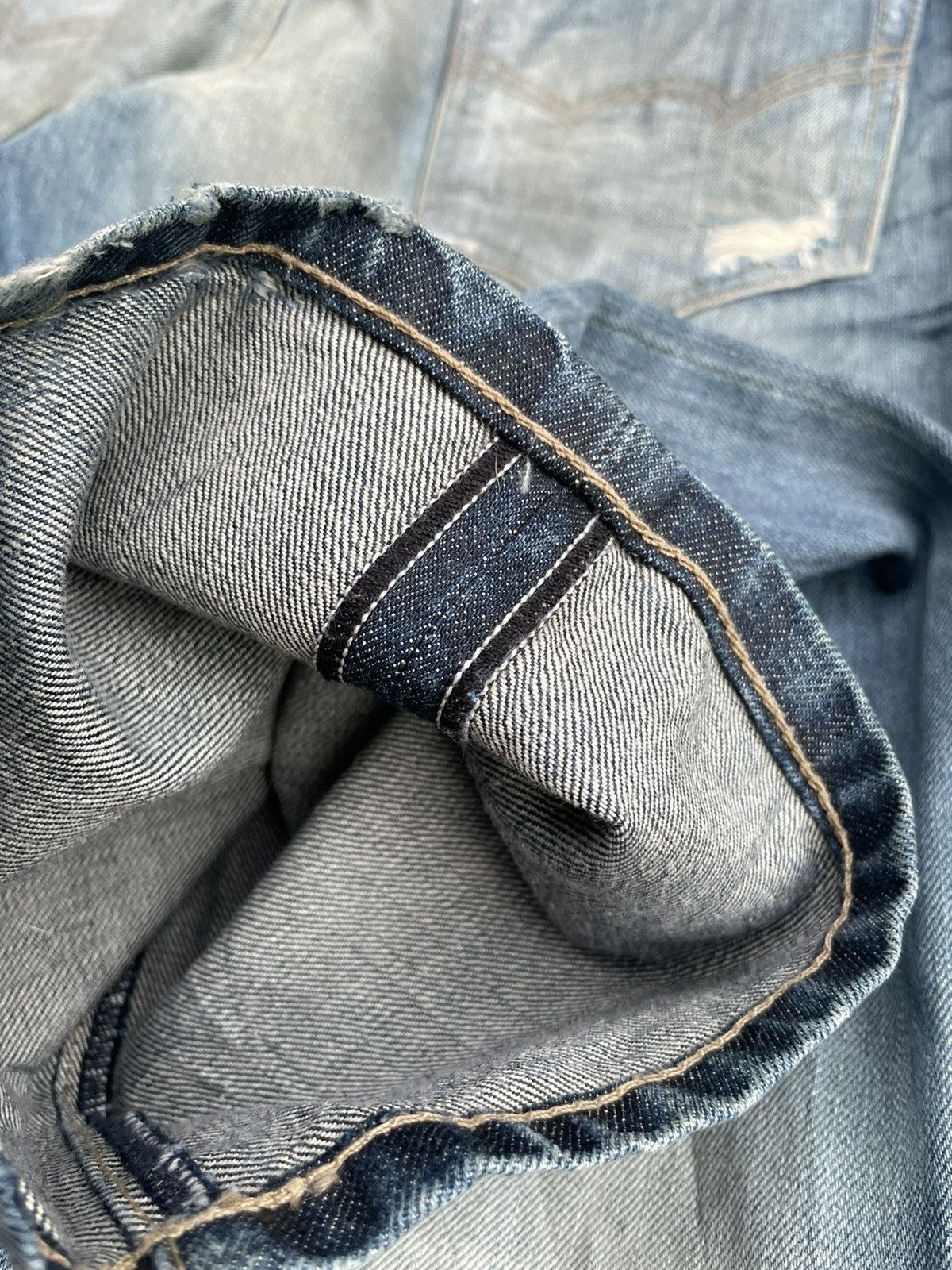 Howe × Vintage STEALS Hause Howe Aging Wash Denim Size US 33 - 15 Thumbnail