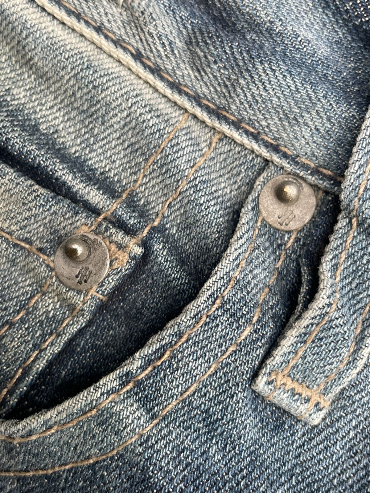 Howe × Vintage STEALS Hause Howe Aging Wash Denim Size US 33 - 23 Thumbnail