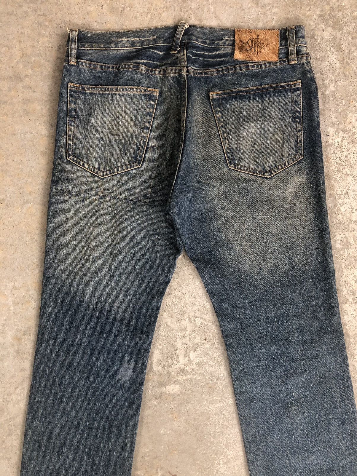 PPFM PPFM Distressed Jeans Patchwork Punk Style Size US 33 - 8 Thumbnail