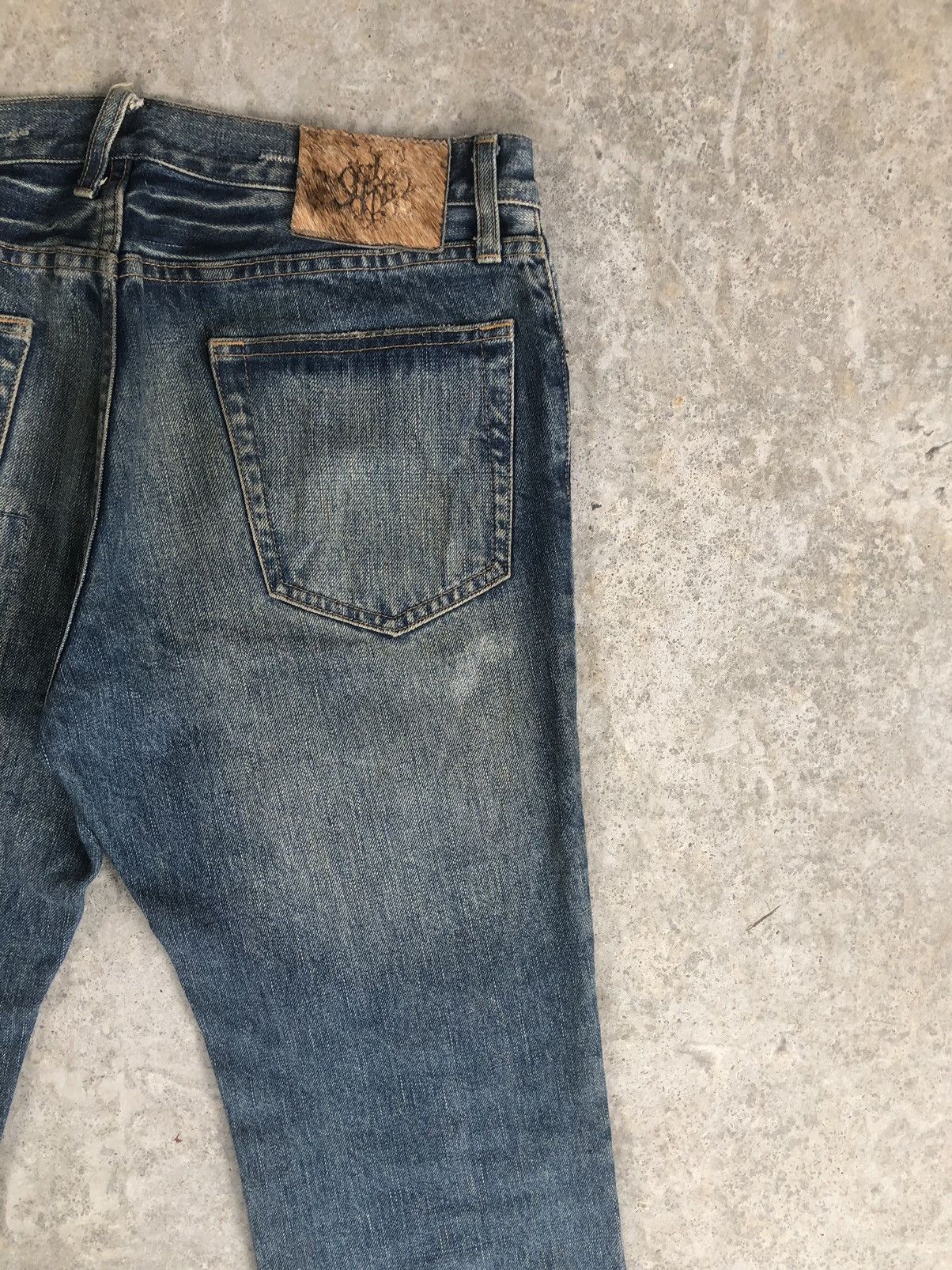 PPFM PPFM Distressed Jeans Patchwork Punk Style Size US 33 - 10 Thumbnail