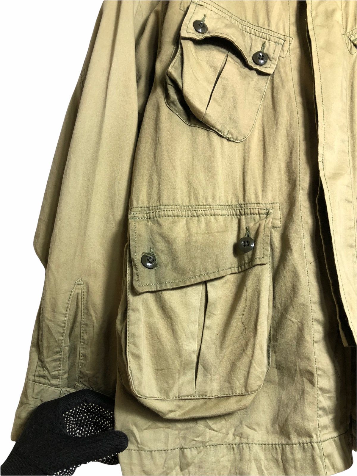 Beams Plus Japanese Brand Beams multi Pocket cargo Button ups Size US M / EU 48-50 / 2 - 3 Thumbnail