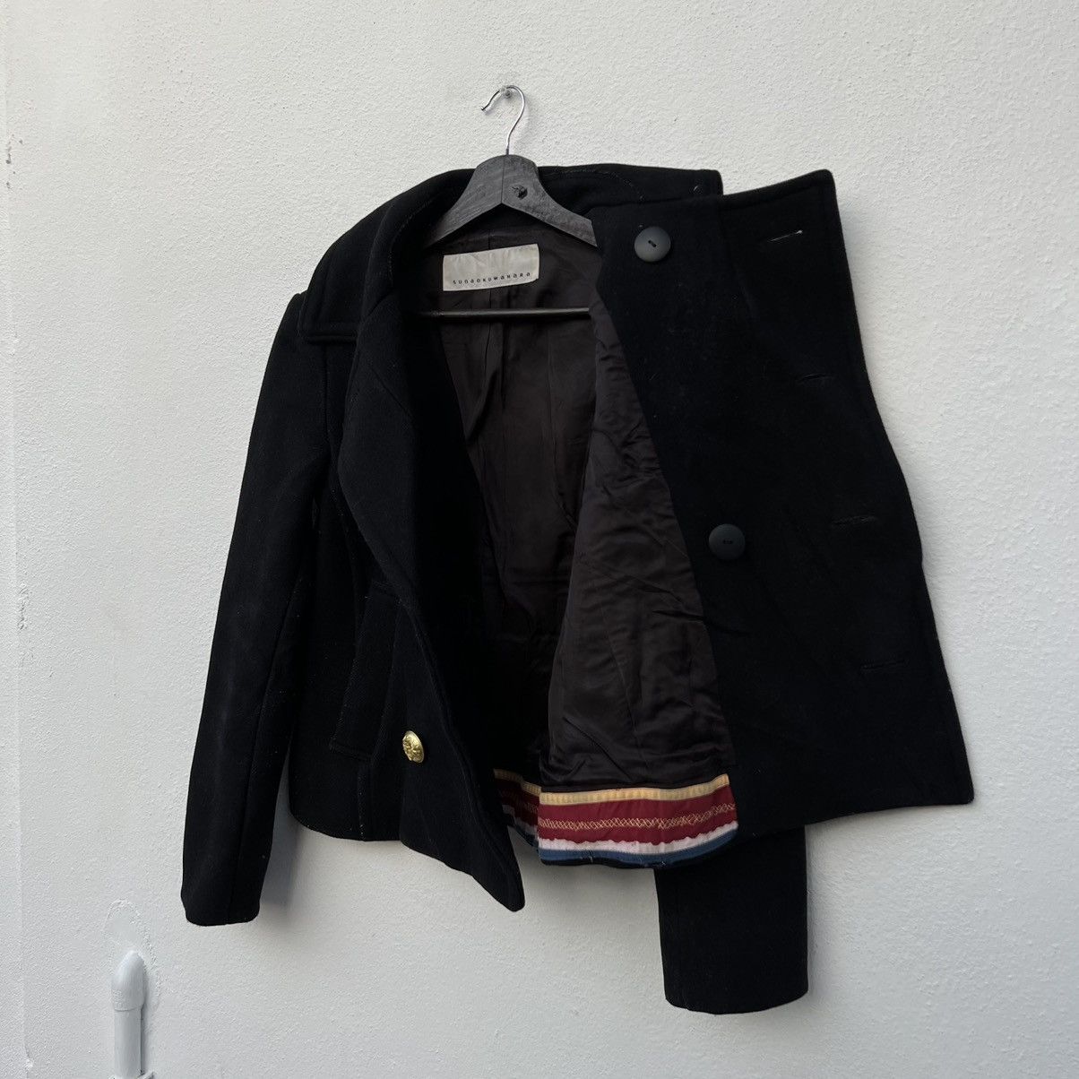 Issey Miyake RARE CROP WOOL JACKET SUNAOKUWAHARA ISSEY MIYAKE JAPAN Size US S / EU 44-46 / 1 - 12 Thumbnail