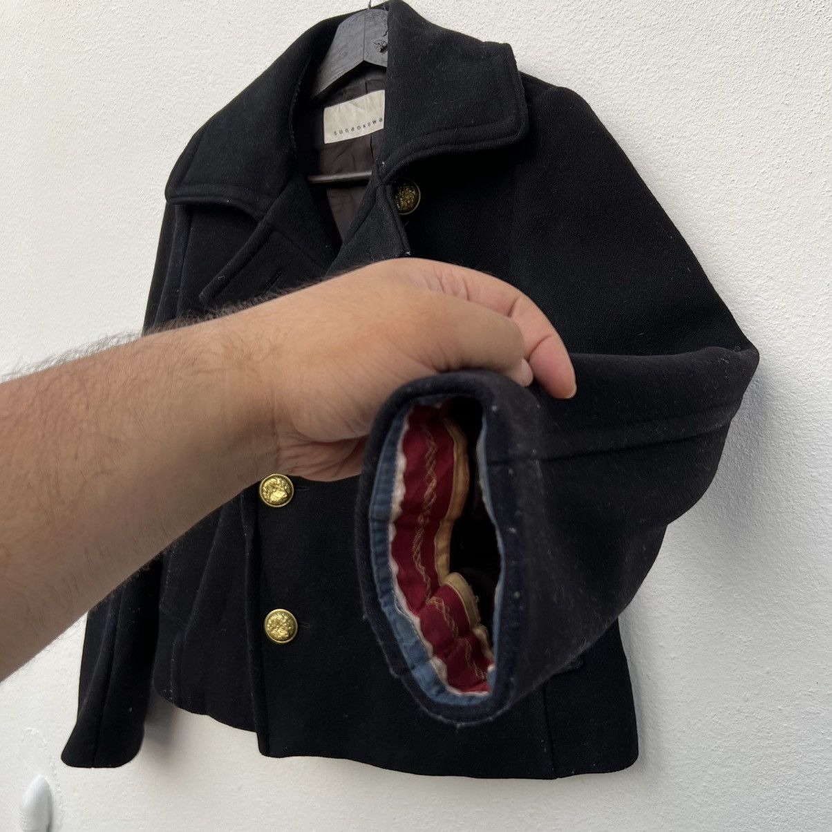 Issey Miyake RARE CROP WOOL JACKET SUNAOKUWAHARA ISSEY MIYAKE JAPAN Size US S / EU 44-46 / 1 - 7 Thumbnail