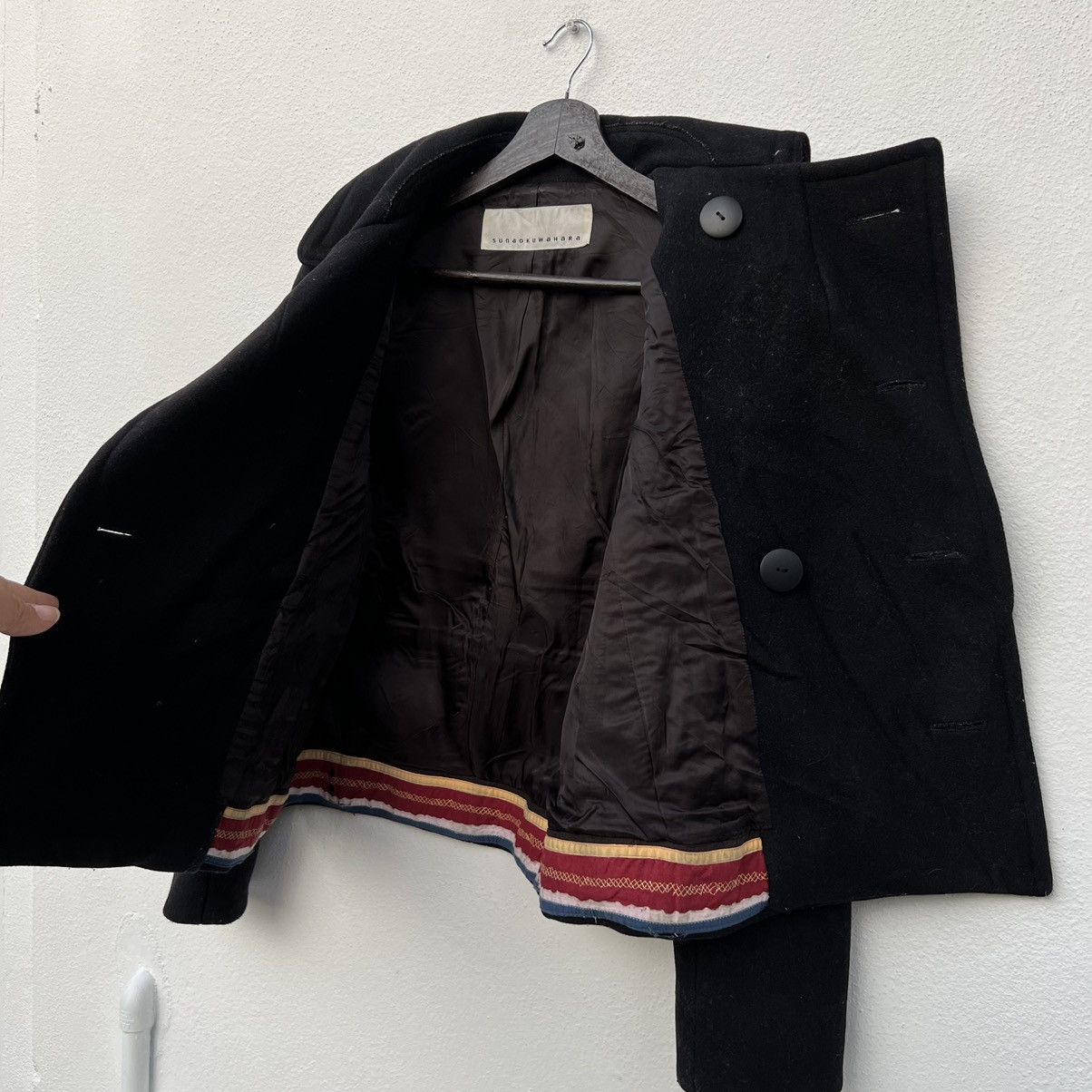 Issey Miyake RARE CROP WOOL JACKET SUNAOKUWAHARA ISSEY MIYAKE JAPAN Size US S / EU 44-46 / 1 - 13 Thumbnail