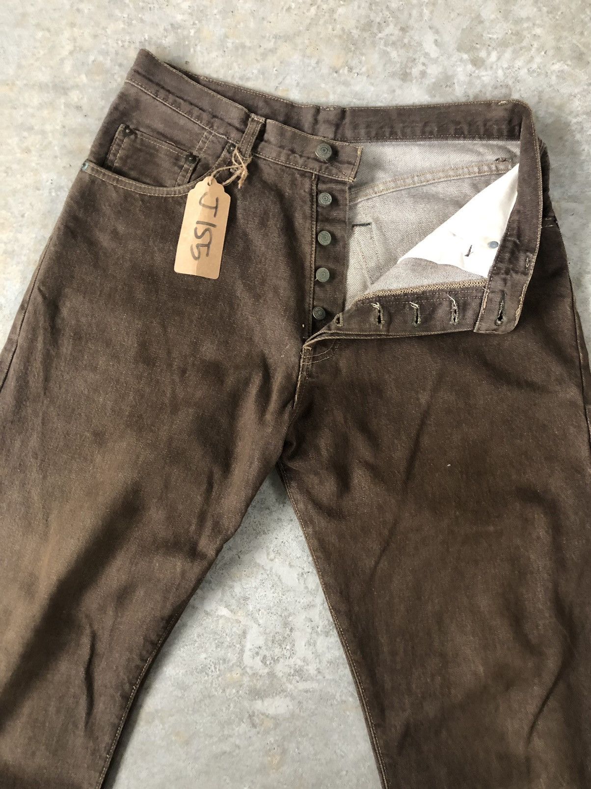 RRL Ralph Lauren Vintage RRL Jeans Selvedge Denim Distressed Denim Size US 31 - 3 Thumbnail
