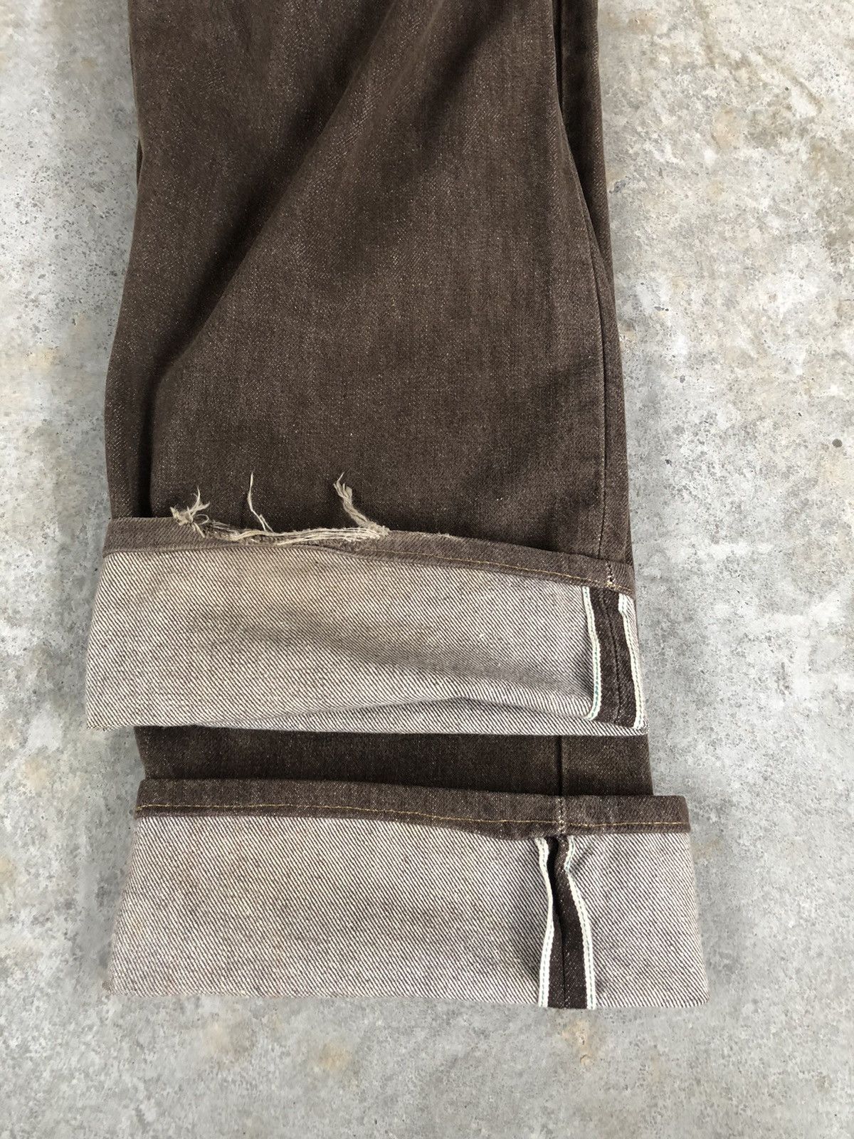 RRL Ralph Lauren Vintage RRL Jeans Selvedge Denim Distressed Denim Size US 31 - 14 Thumbnail