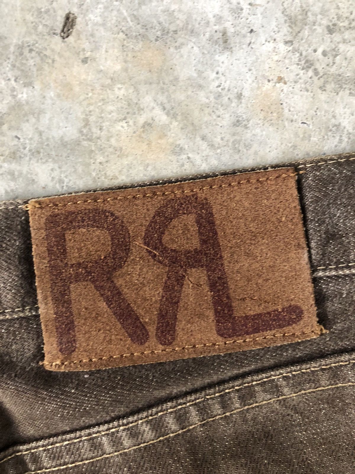 RRL Ralph Lauren Vintage RRL Jeans Selvedge Denim Distressed Denim Size US 31 - 13 Thumbnail