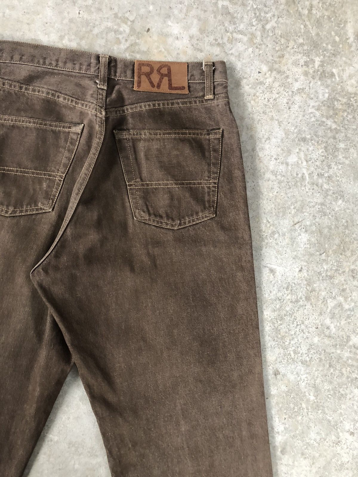 RRL Ralph Lauren Vintage RRL Jeans Selvedge Denim Distressed Denim Size US 31 - 9 Thumbnail