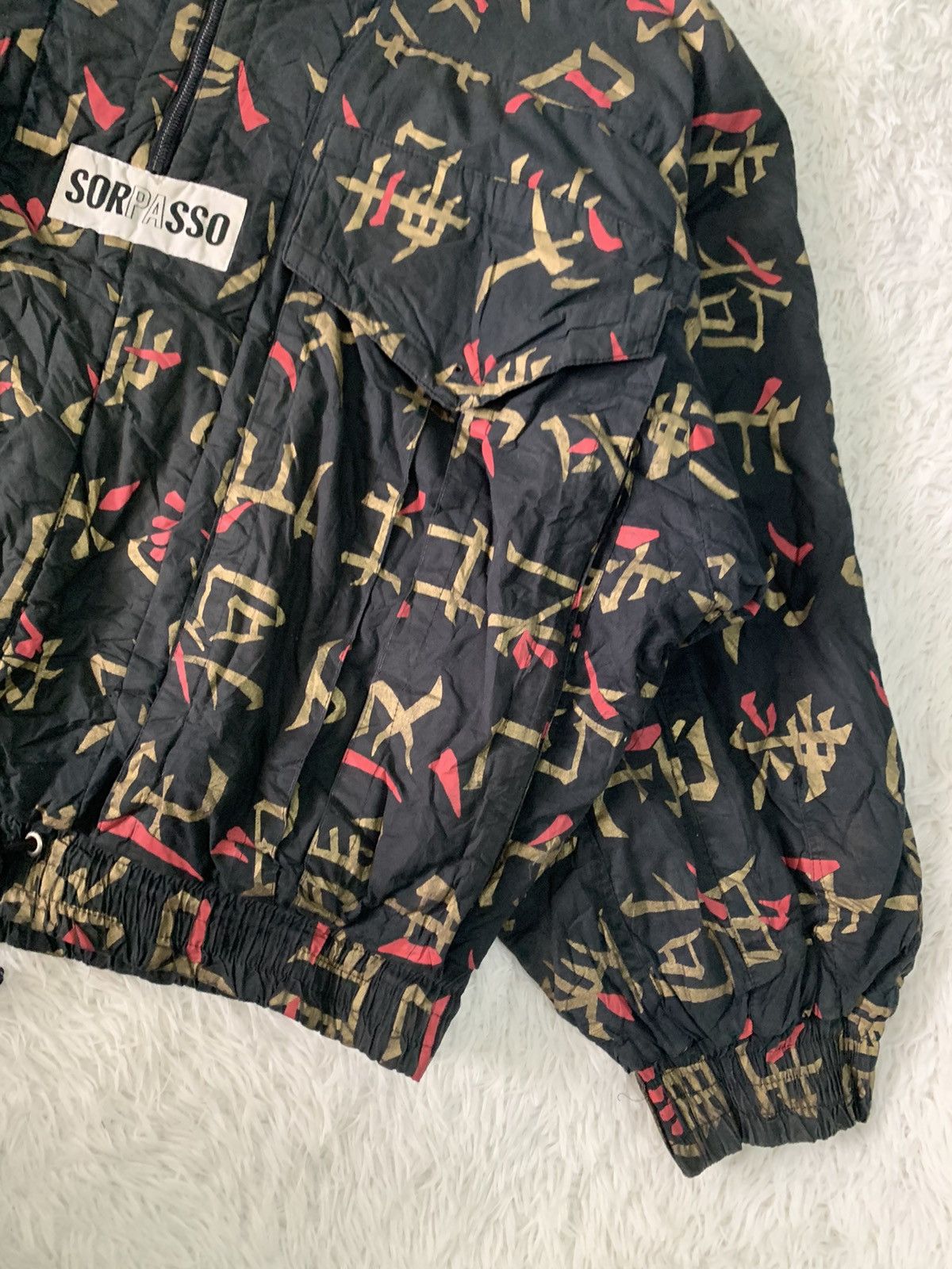 Japanese Brand Rare Sorpasso Japanese Script Style Jacket Half Zip Size US M / EU 48-50 / 2 - 4 Thumbnail