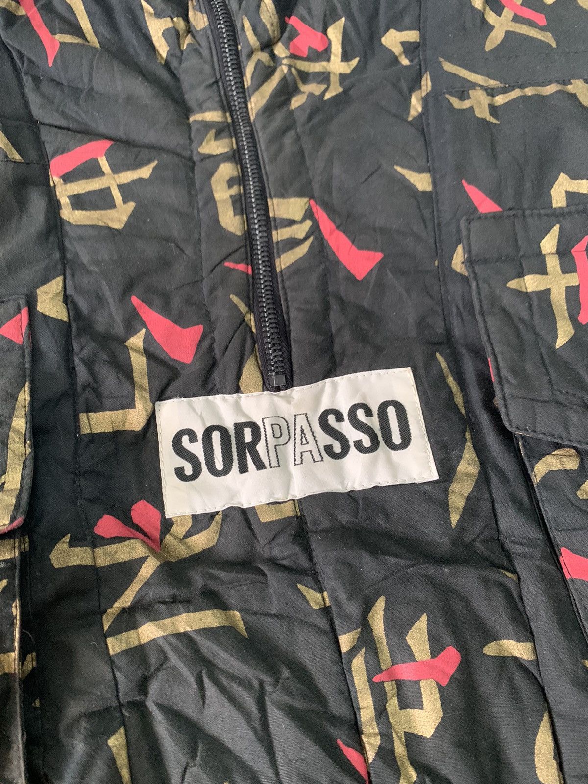 Japanese Brand Rare Sorpasso Japanese Script Style Jacket Half Zip Size US M / EU 48-50 / 2 - 7 Thumbnail