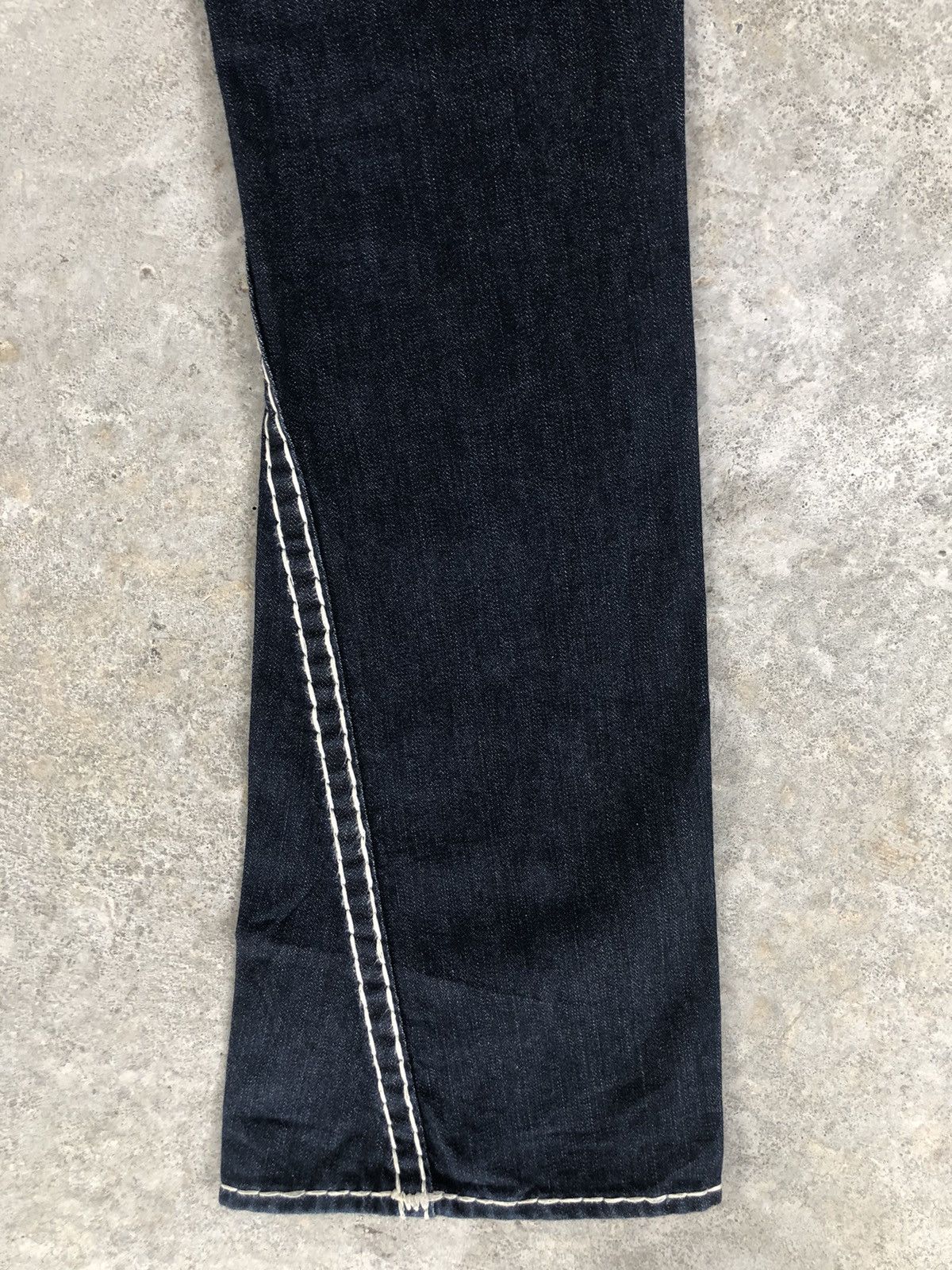 True Religion Vintage True Religion Flared Jeans White Stitch Size US 31 - 12 Thumbnail