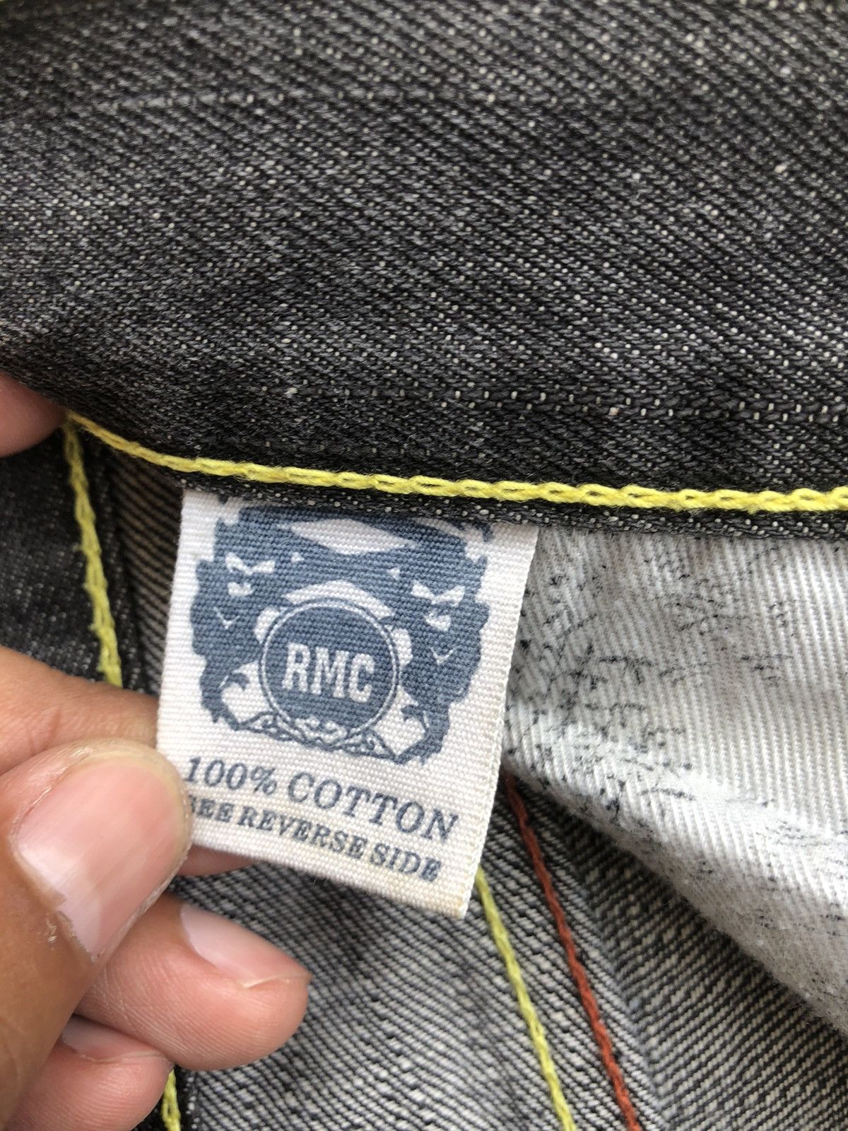 RMC Jeans Red Monkey Company Embroidered Jeans Distressed Jeans Size US 35 - 15 Thumbnail