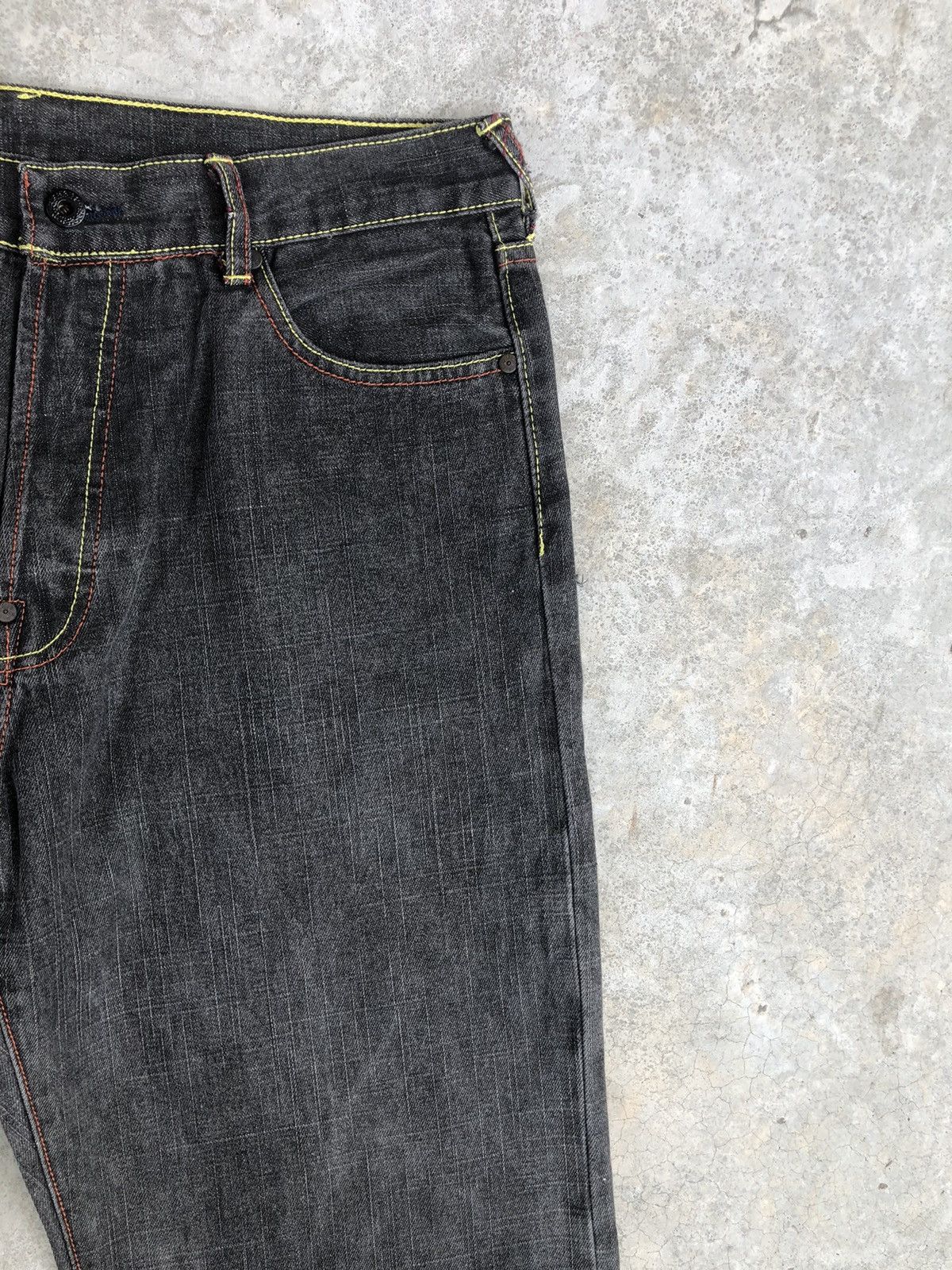 RMC Jeans Red Monkey Company Embroidered Jeans Distressed Jeans Size US 35 - 5 Thumbnail