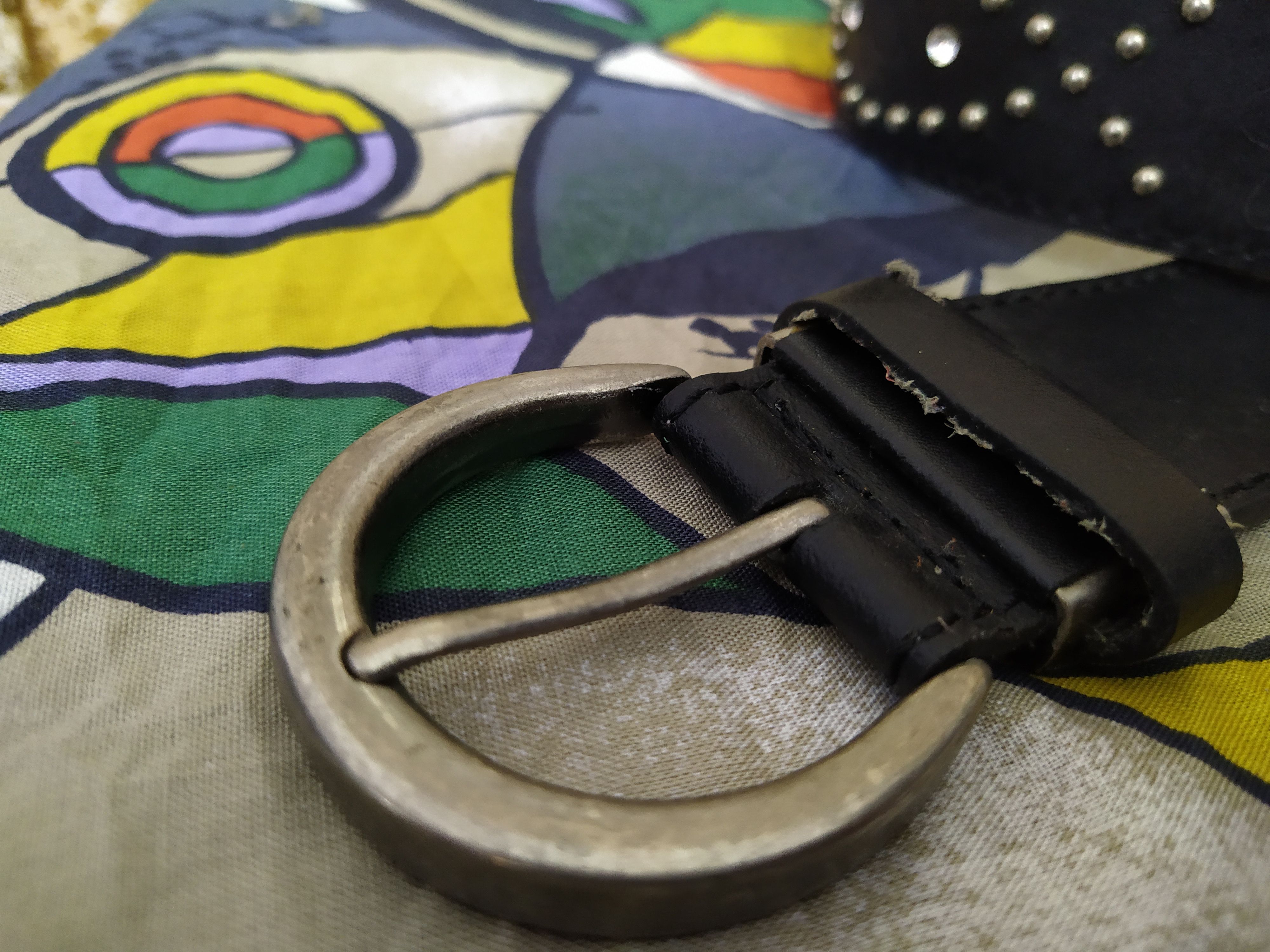 Edwin EDWIN SOMETHING LEATHER BELT MURAKAMI FLOWER CRAFTED (B472) Size ONE SIZE - 3 Thumbnail