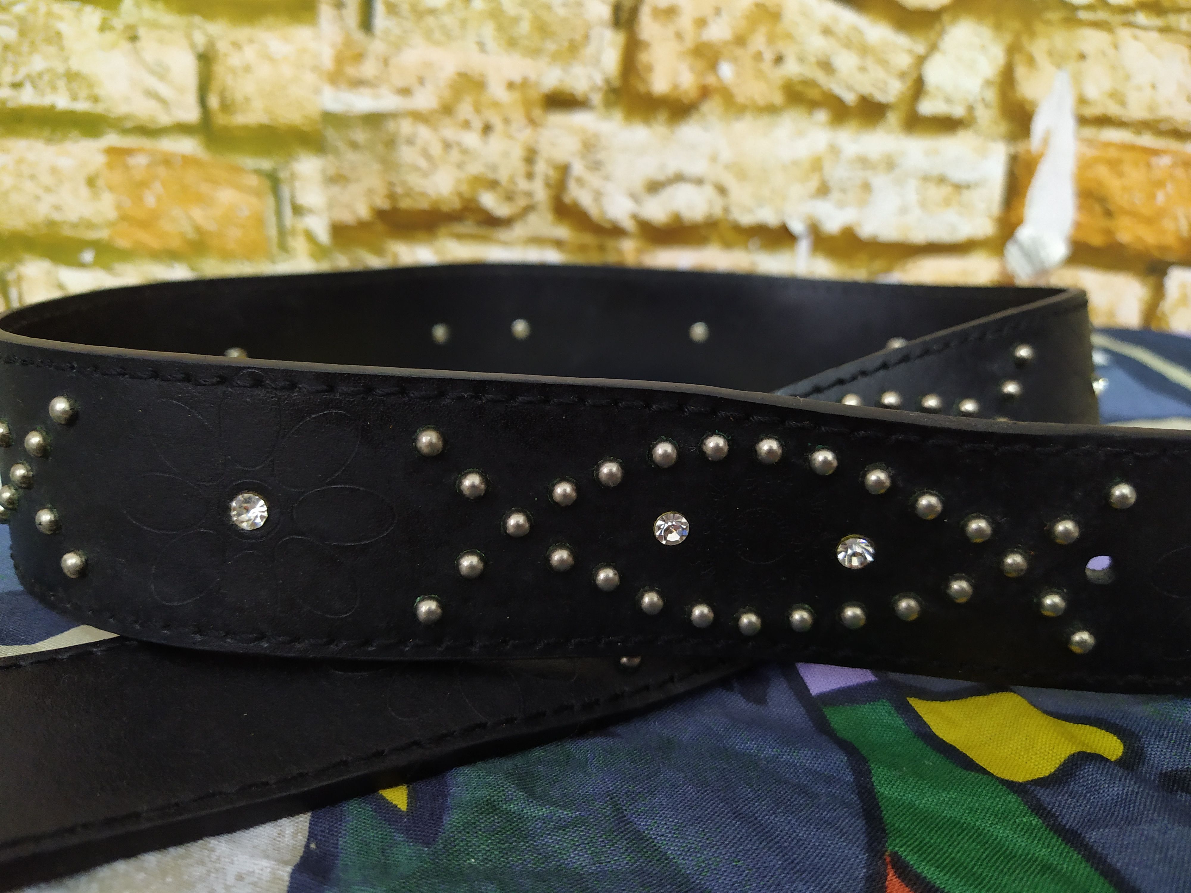 Edwin EDWIN SOMETHING LEATHER BELT MURAKAMI FLOWER CRAFTED (B472) Size ONE SIZE - 2 Thumbnail